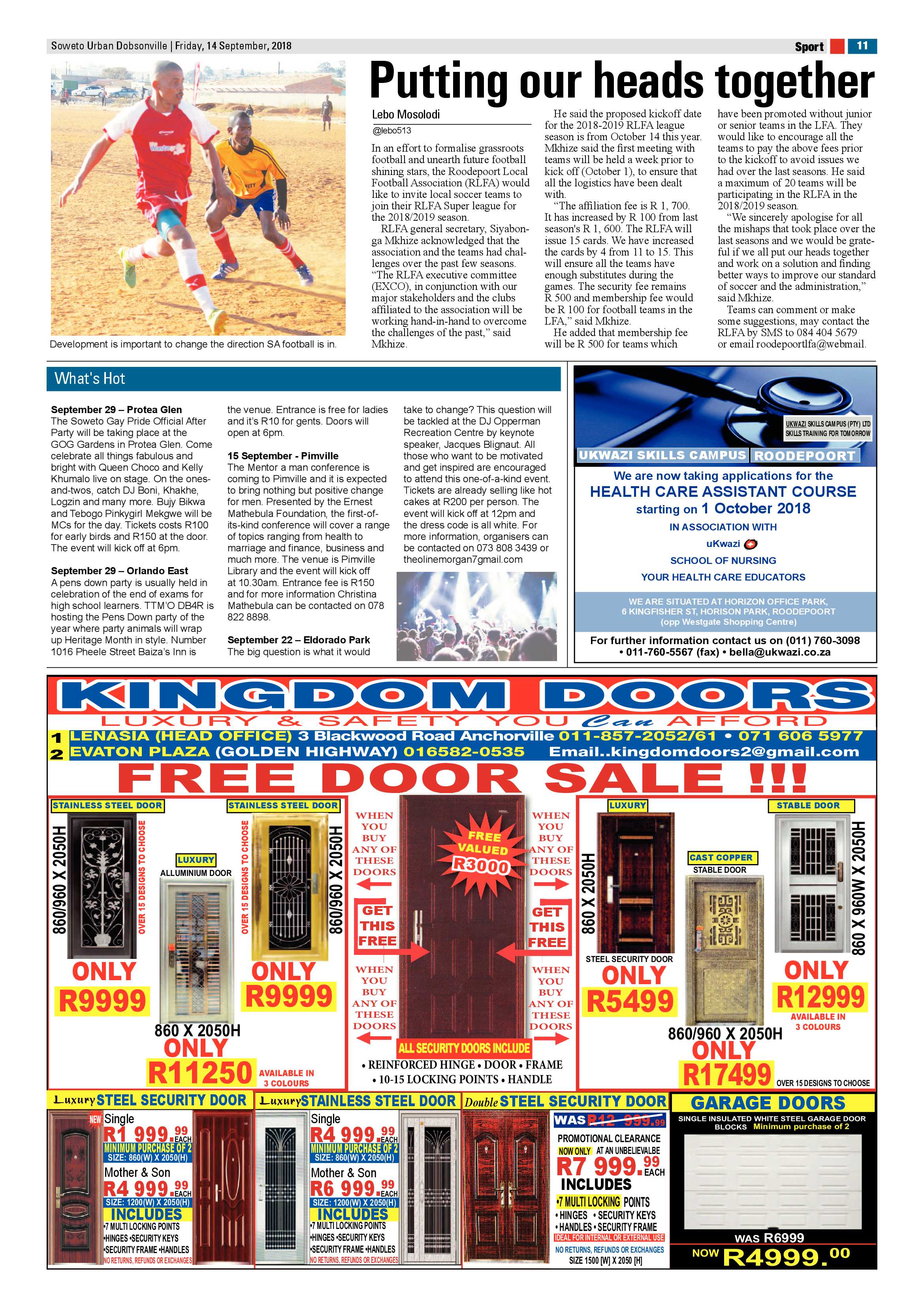 Dobsonville – September 14, 2018 issue page 11