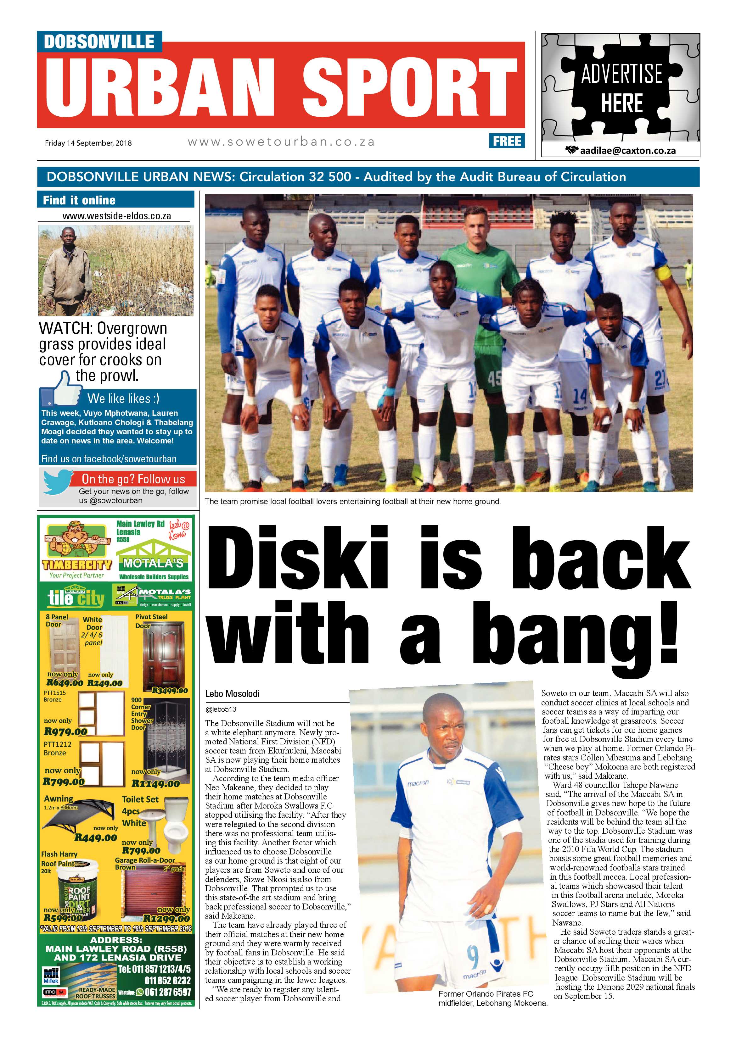 Dobsonville – September 14, 2018 issue page 12