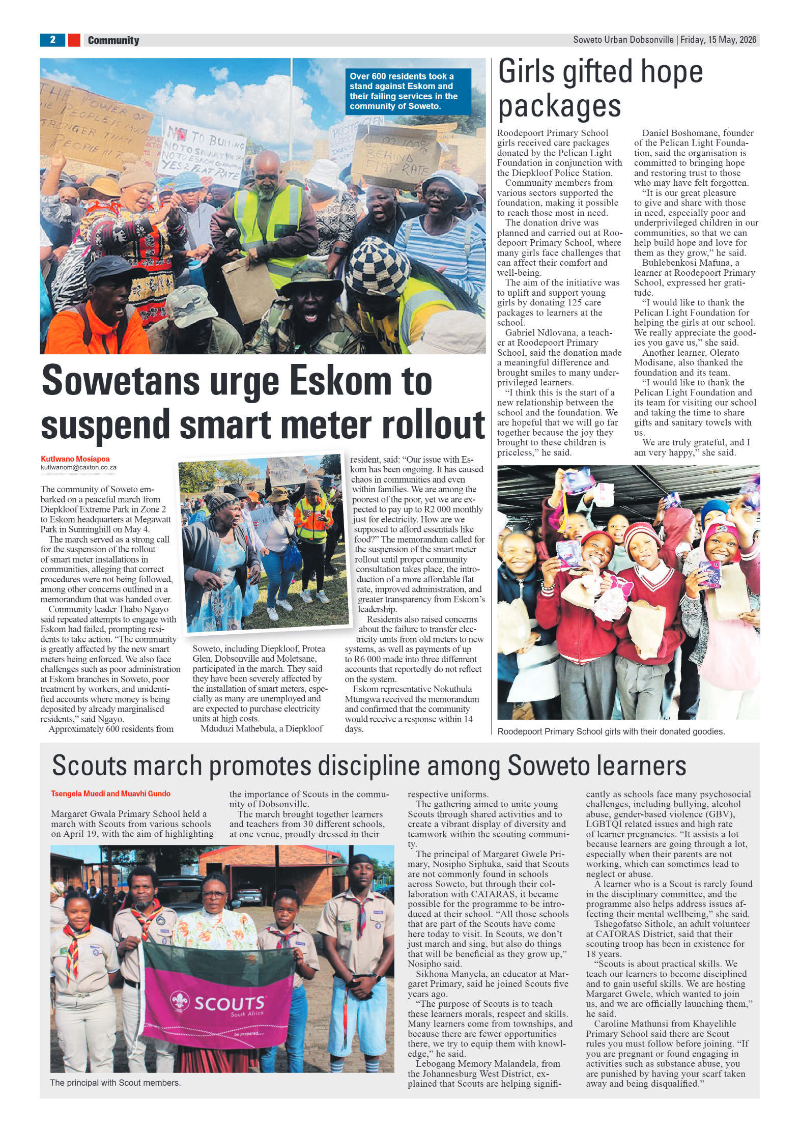 Dobsonville: 15 May 2026 page 2