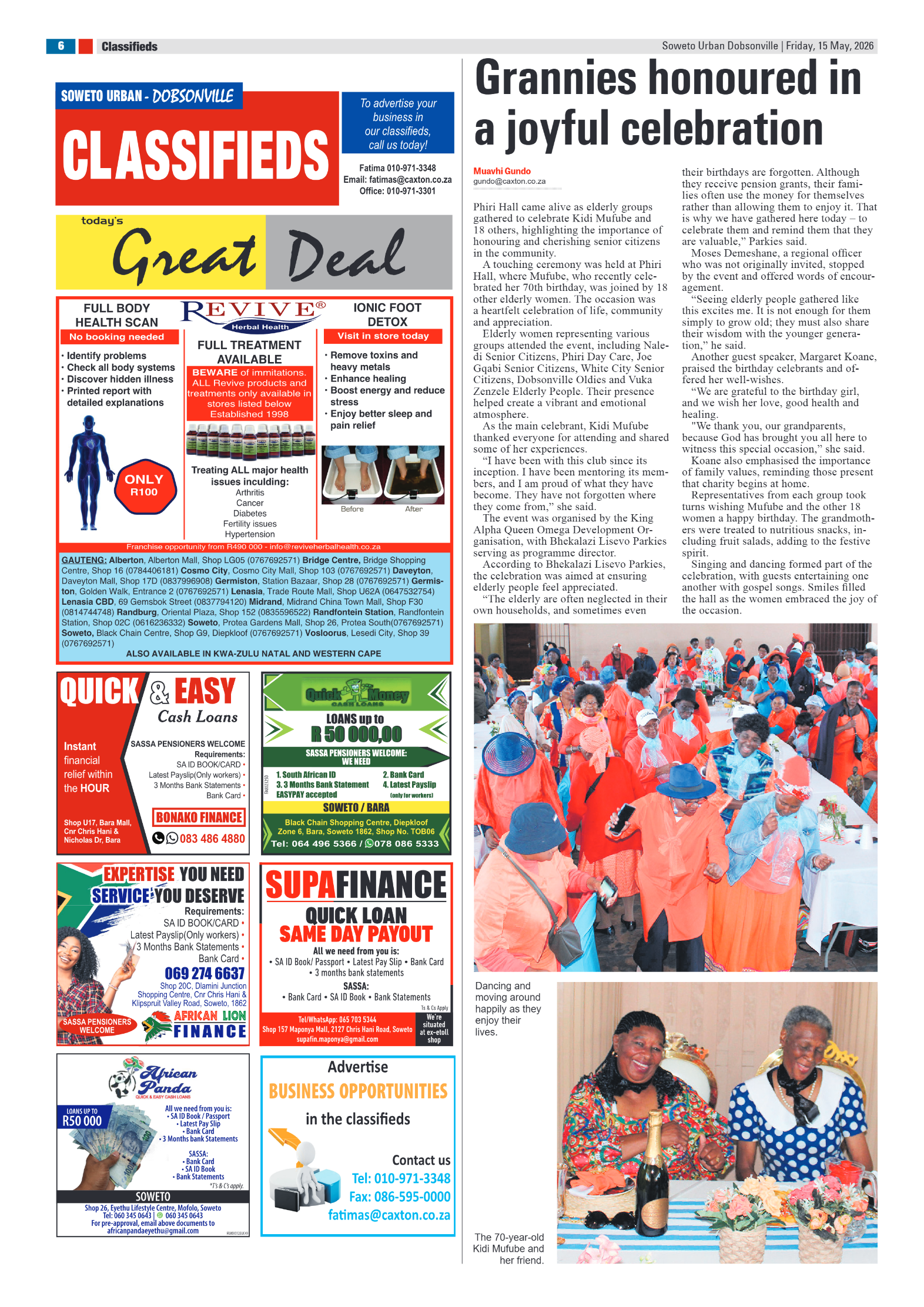 Dobsonville: 15 May 2026 page 6