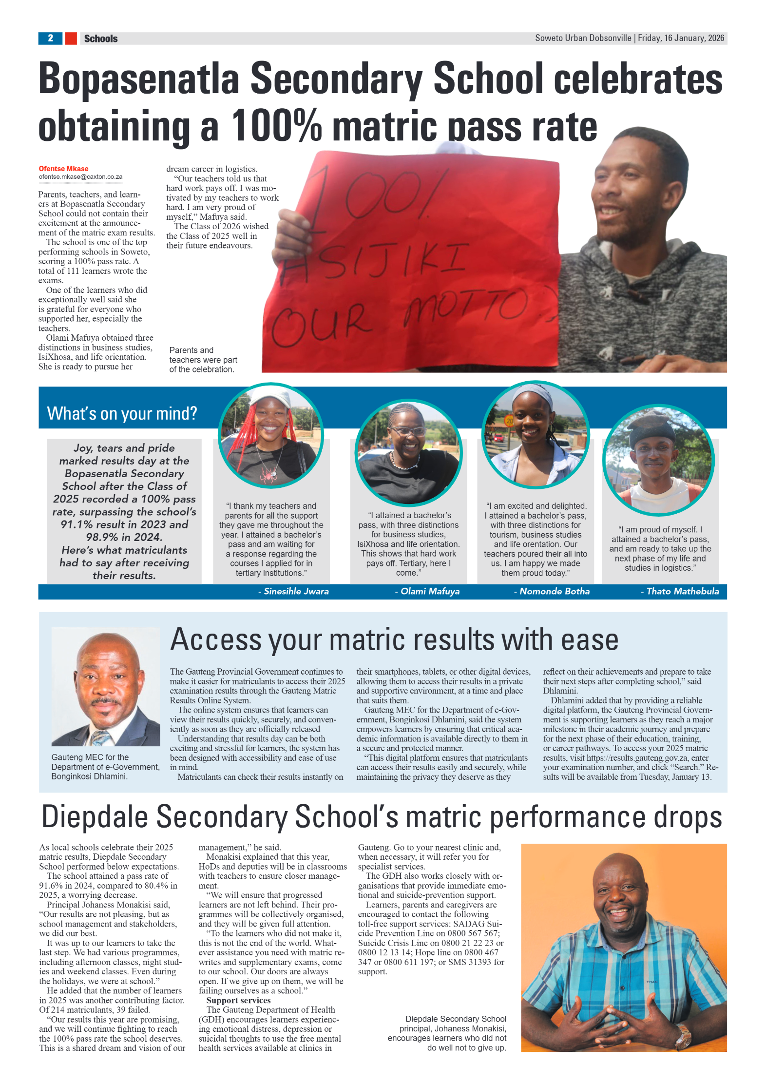 Dobsonville: 16 January 2026 page 2