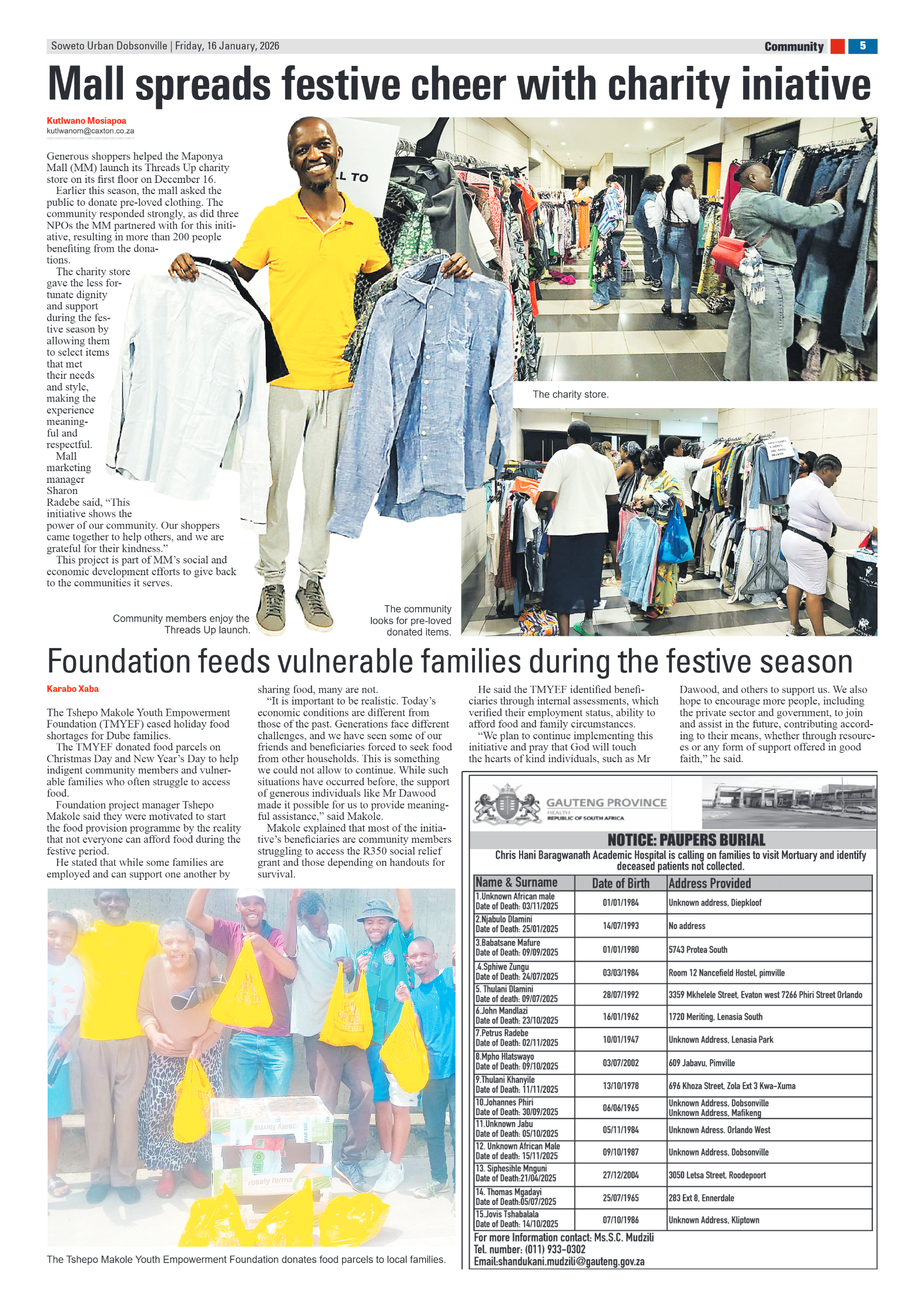 Dobsonville: 16 January 2026 page 5