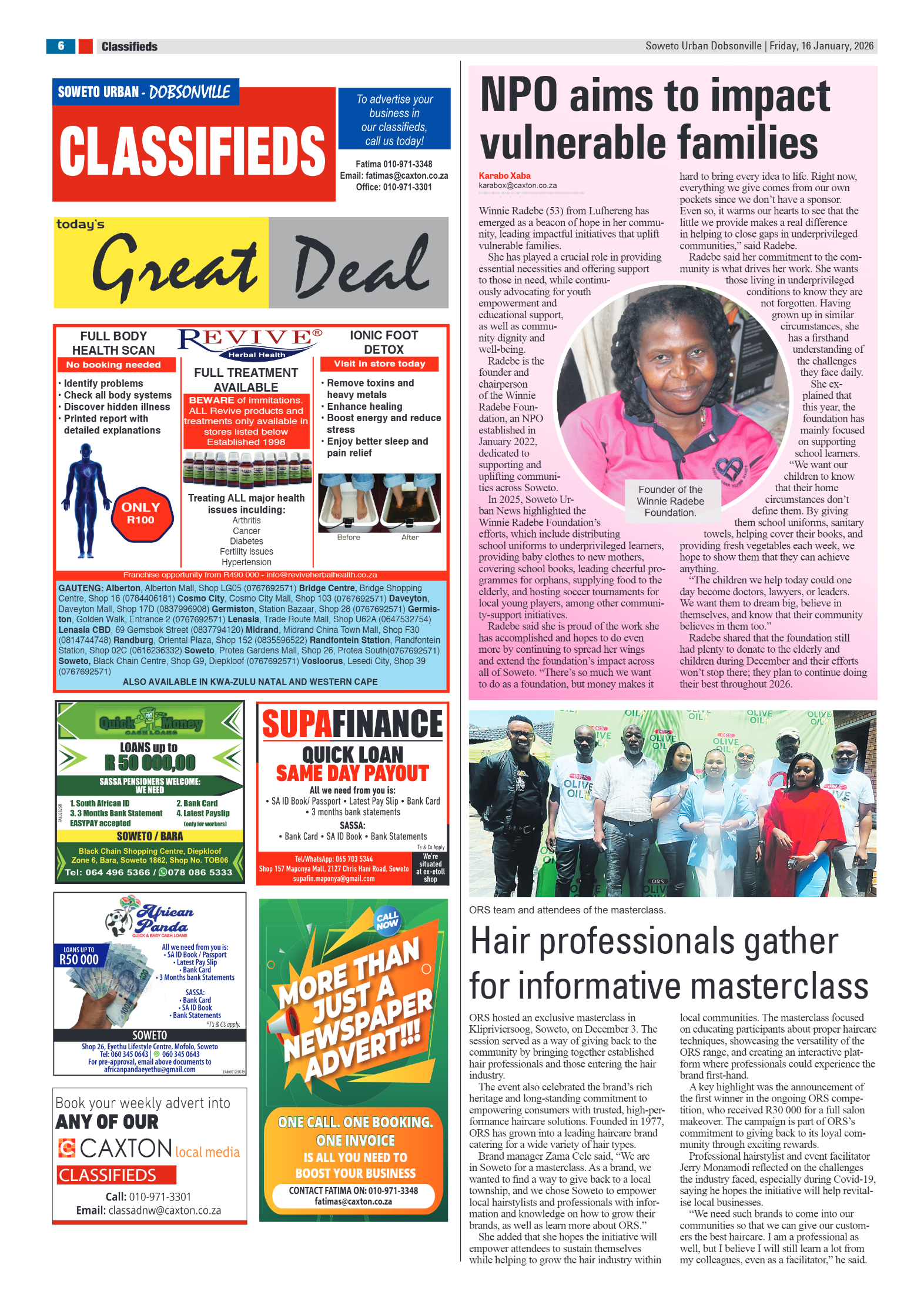 Dobsonville: 16 January 2026 page 6