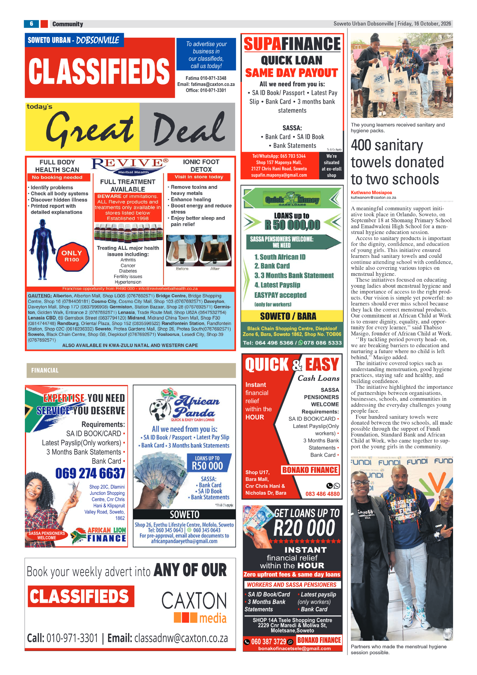 Dobsonville 16 October 2026 page 6
