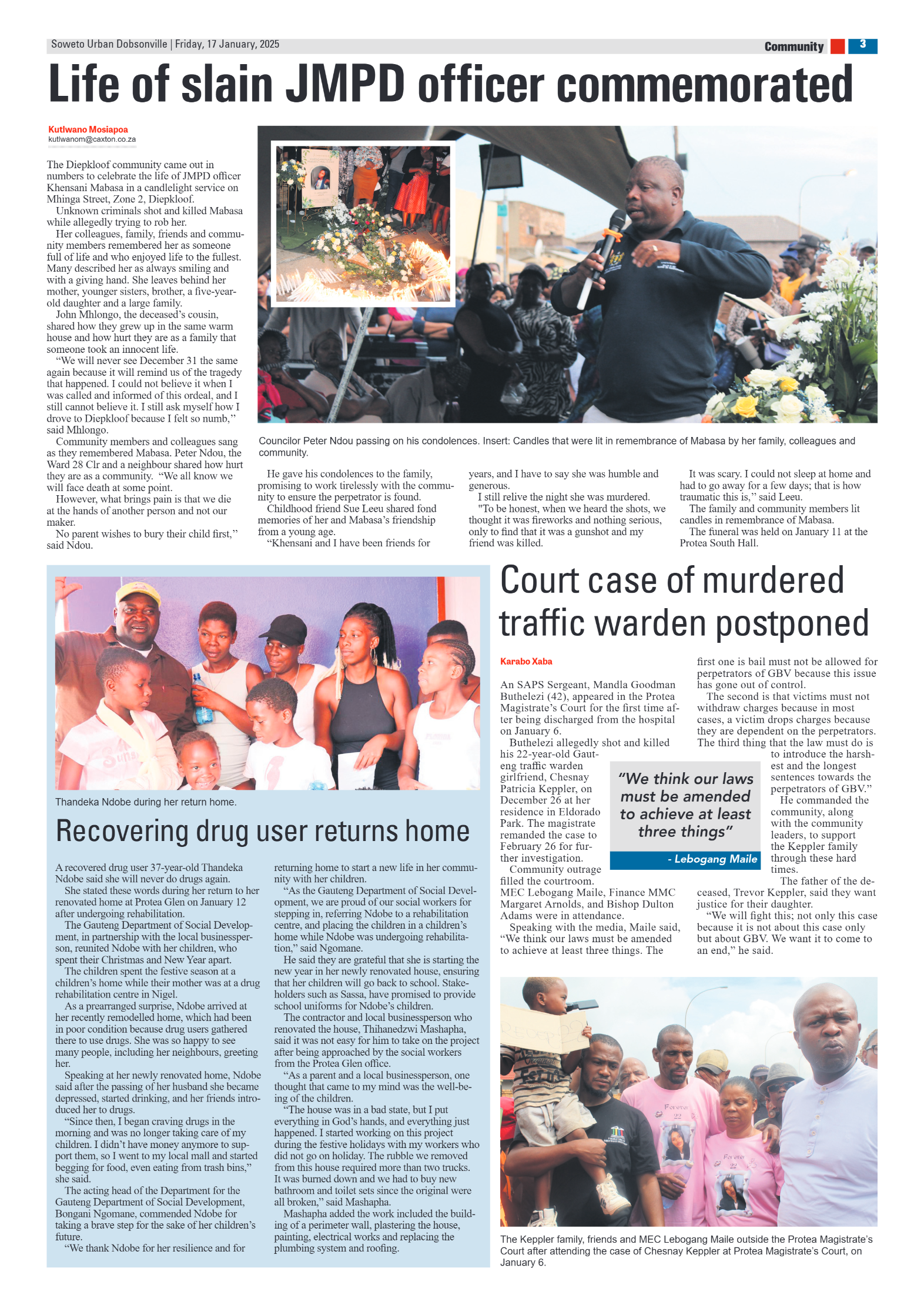 Dobsonville: 17 January 2025 page 3