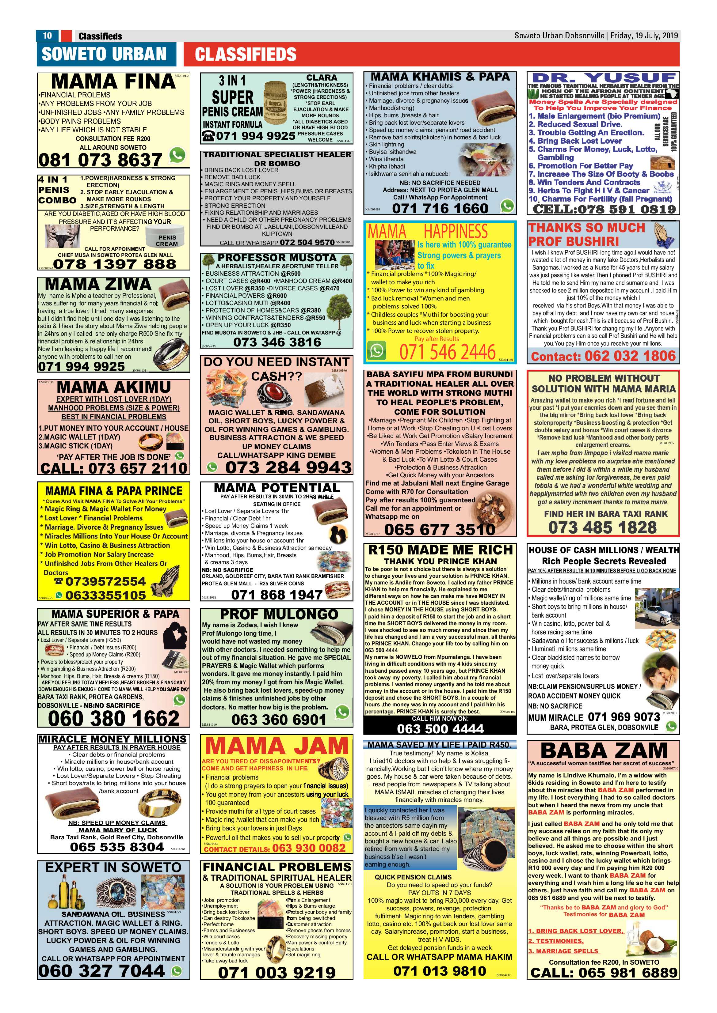 Dobsonville News – July 19, 2019 page 10