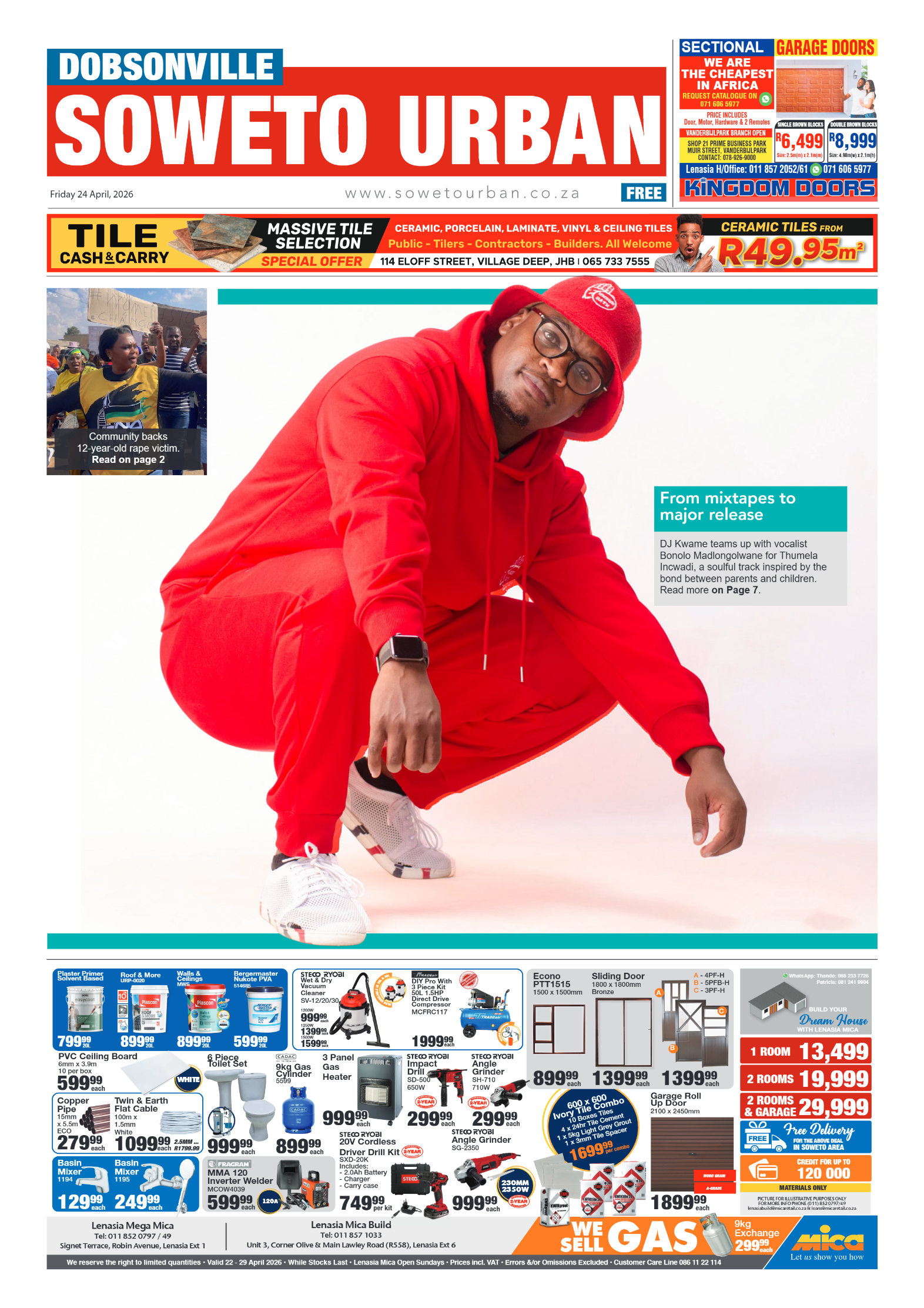 Dobsonville: 24 April 2026 page 1