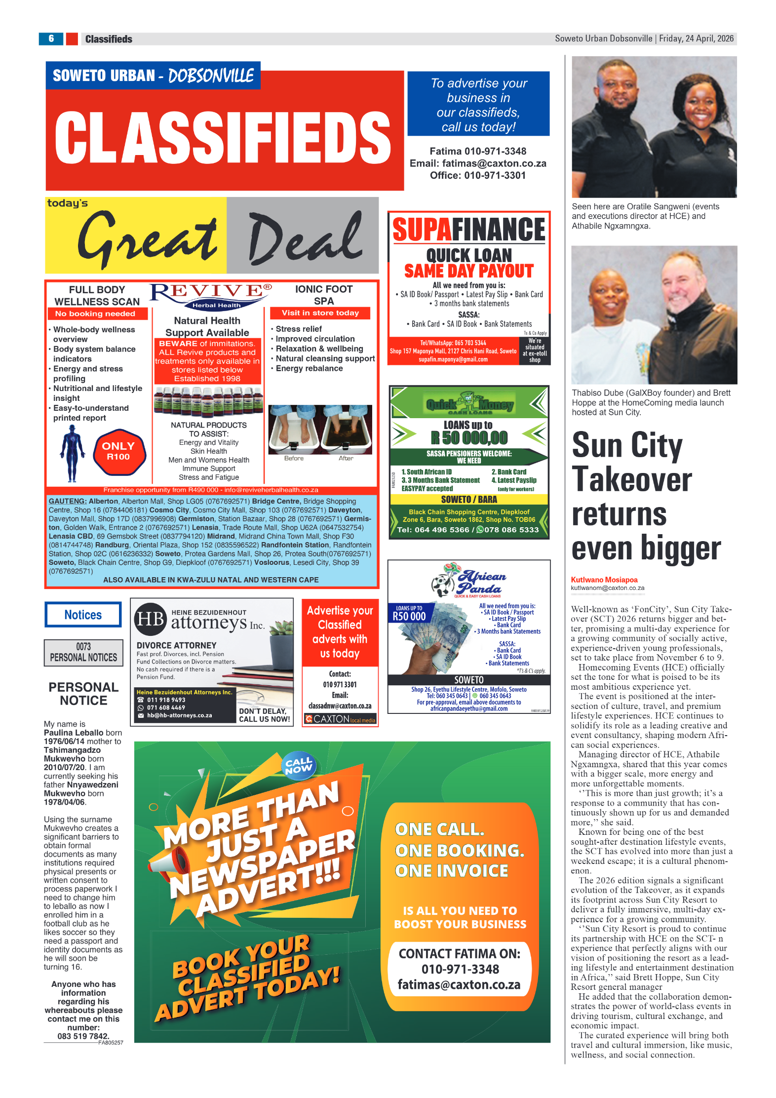 Dobsonville: 24 April 2026 page 6