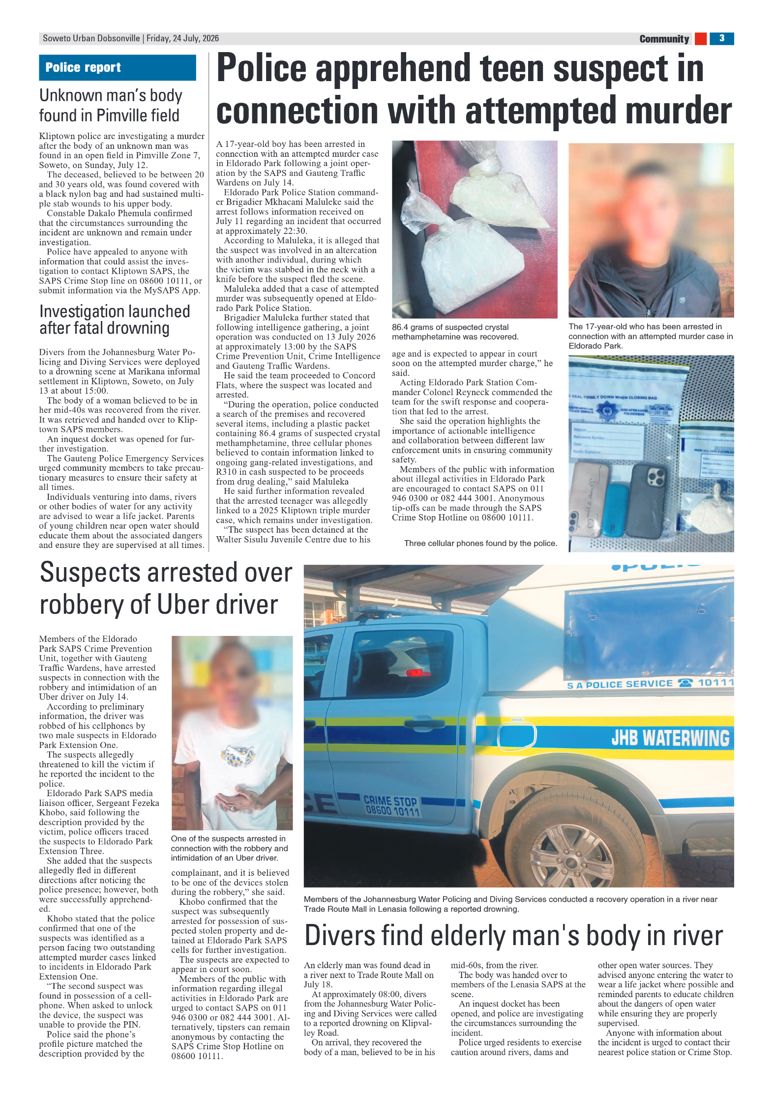 Dobsonville 24 July 2026 page 3