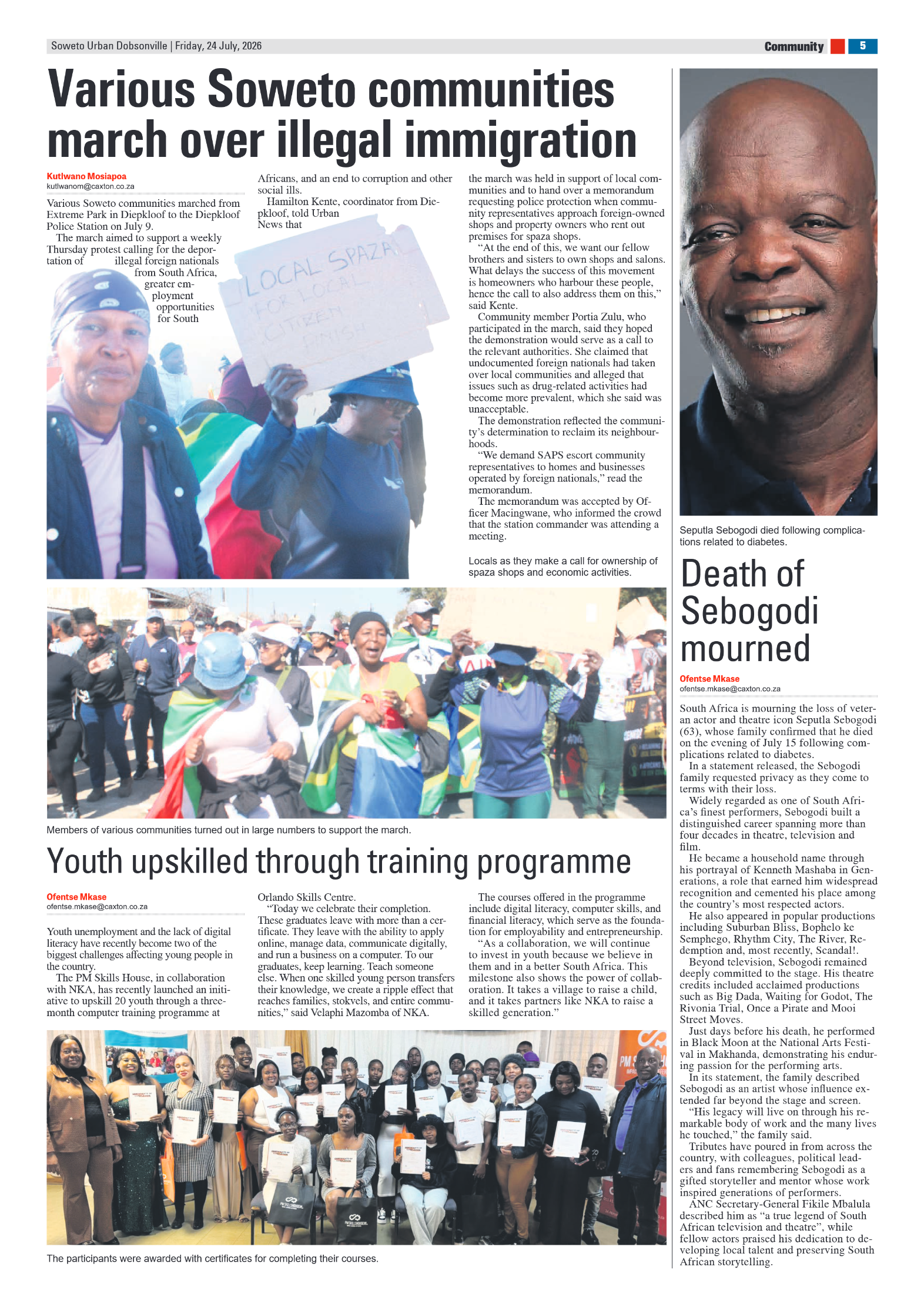 Dobsonville 24 July 2026 page 5