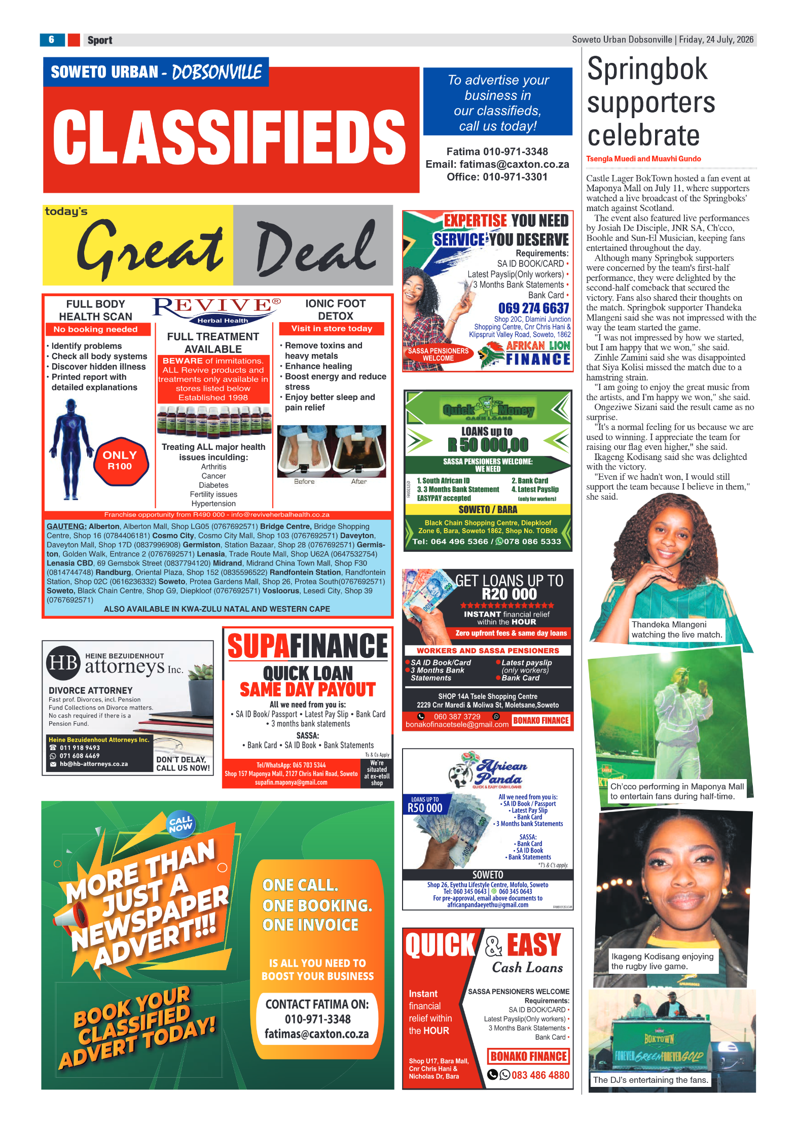 Dobsonville 24 July 2026 page 6