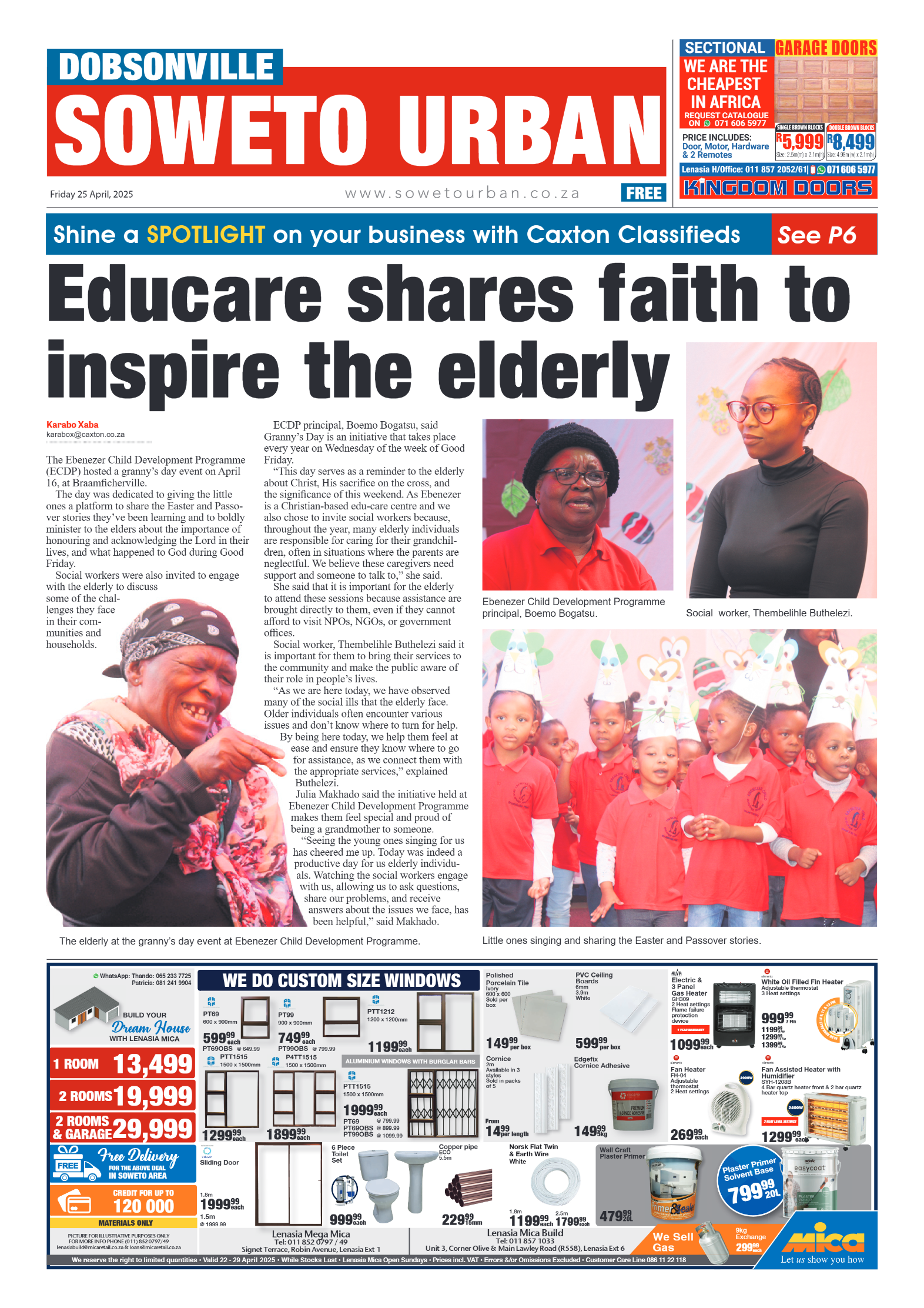 Dobsnonville: 25 April 2025 page 1