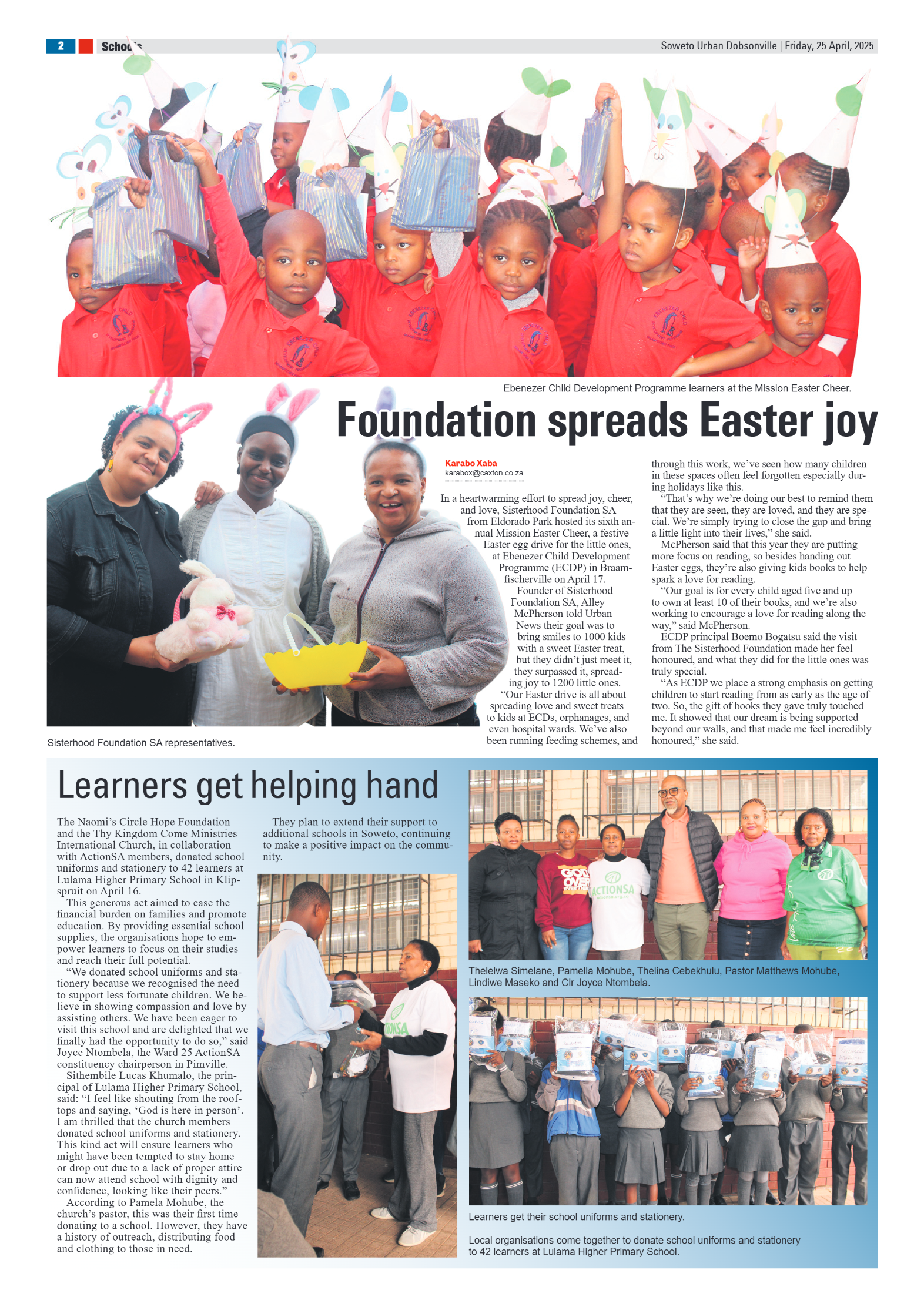 Dobsnonville: 25 April 2025 page 2