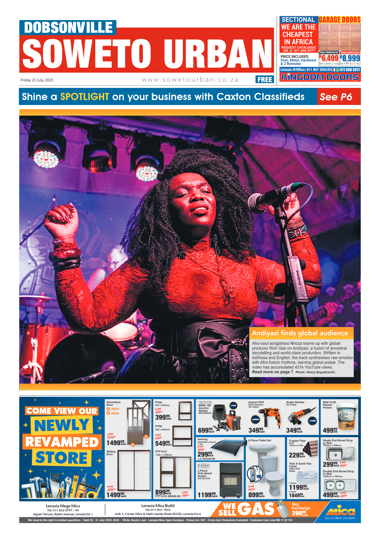 Dobsonville: 25 July 2025 page 1