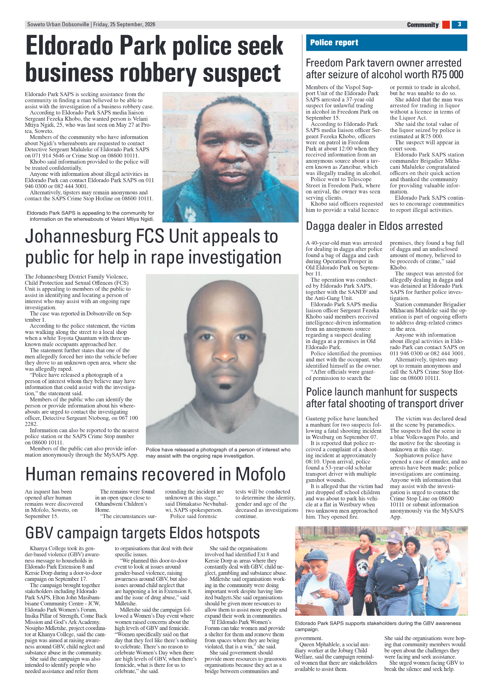 Dobsonville 25 September 2026 page 3