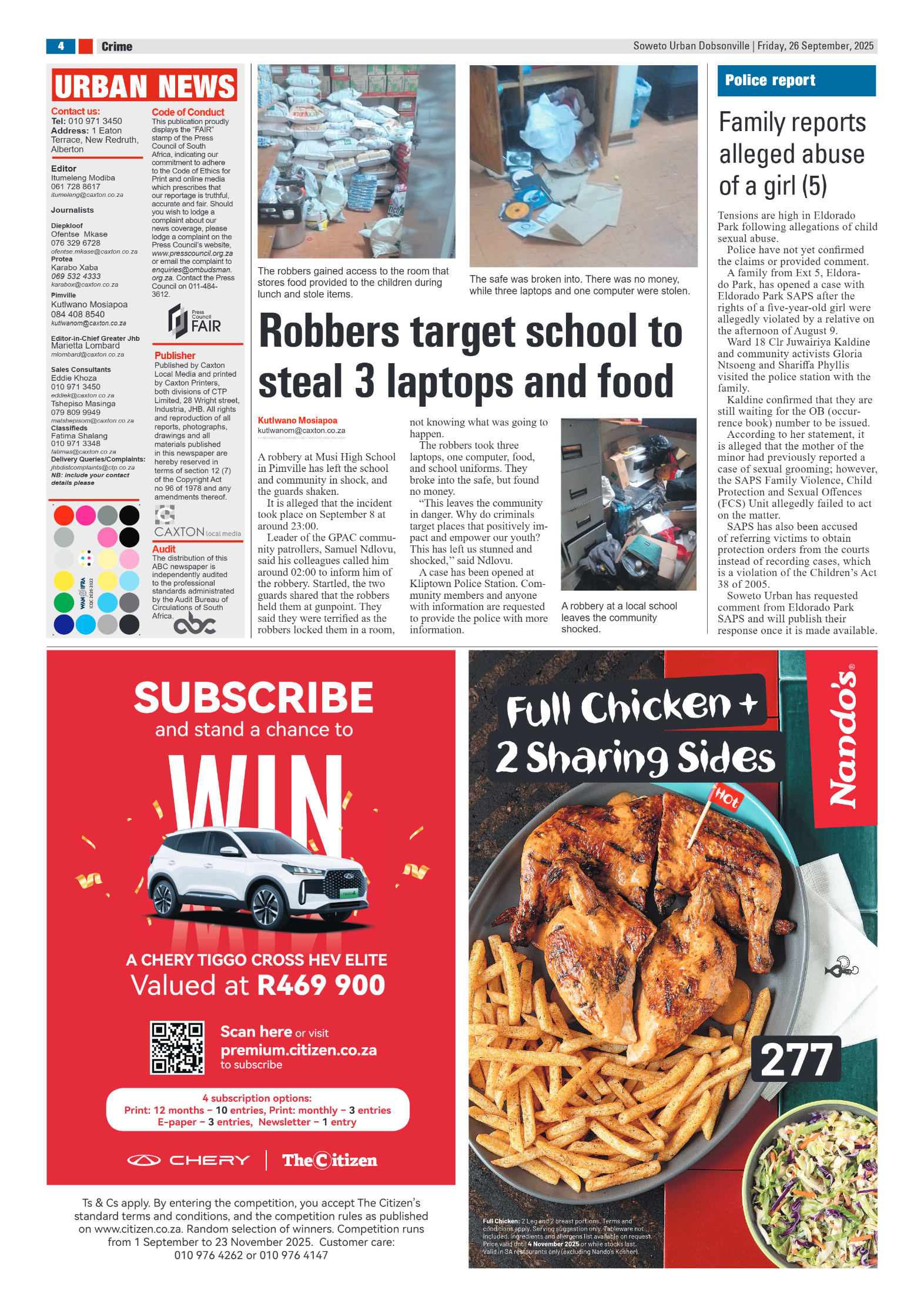 Dobsonville: 26 September 2025 page 4