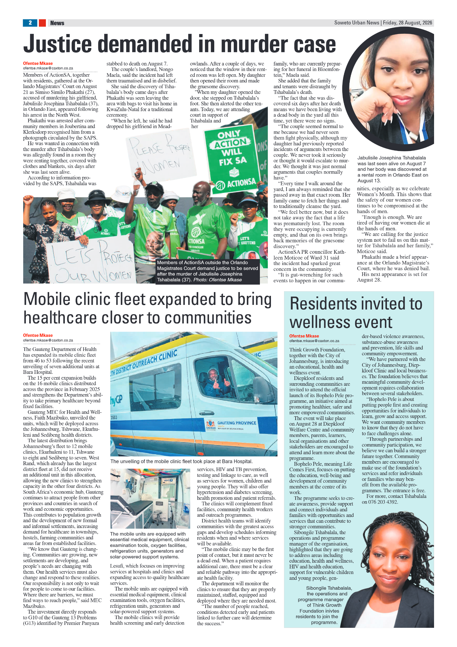 Dobsonville 28 August 2026 page 2