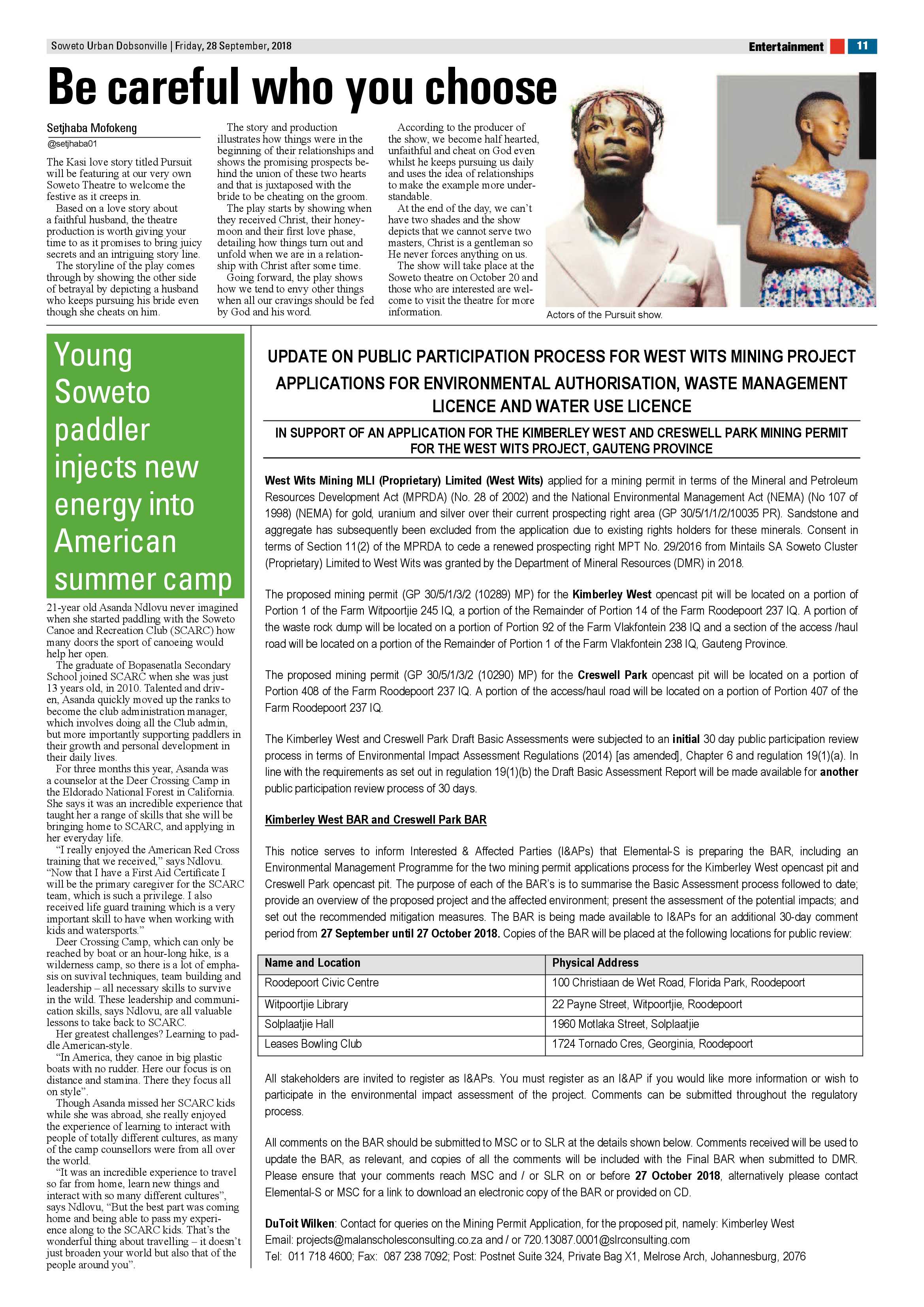 Dobsonville – September 28, 2018 issue page 11