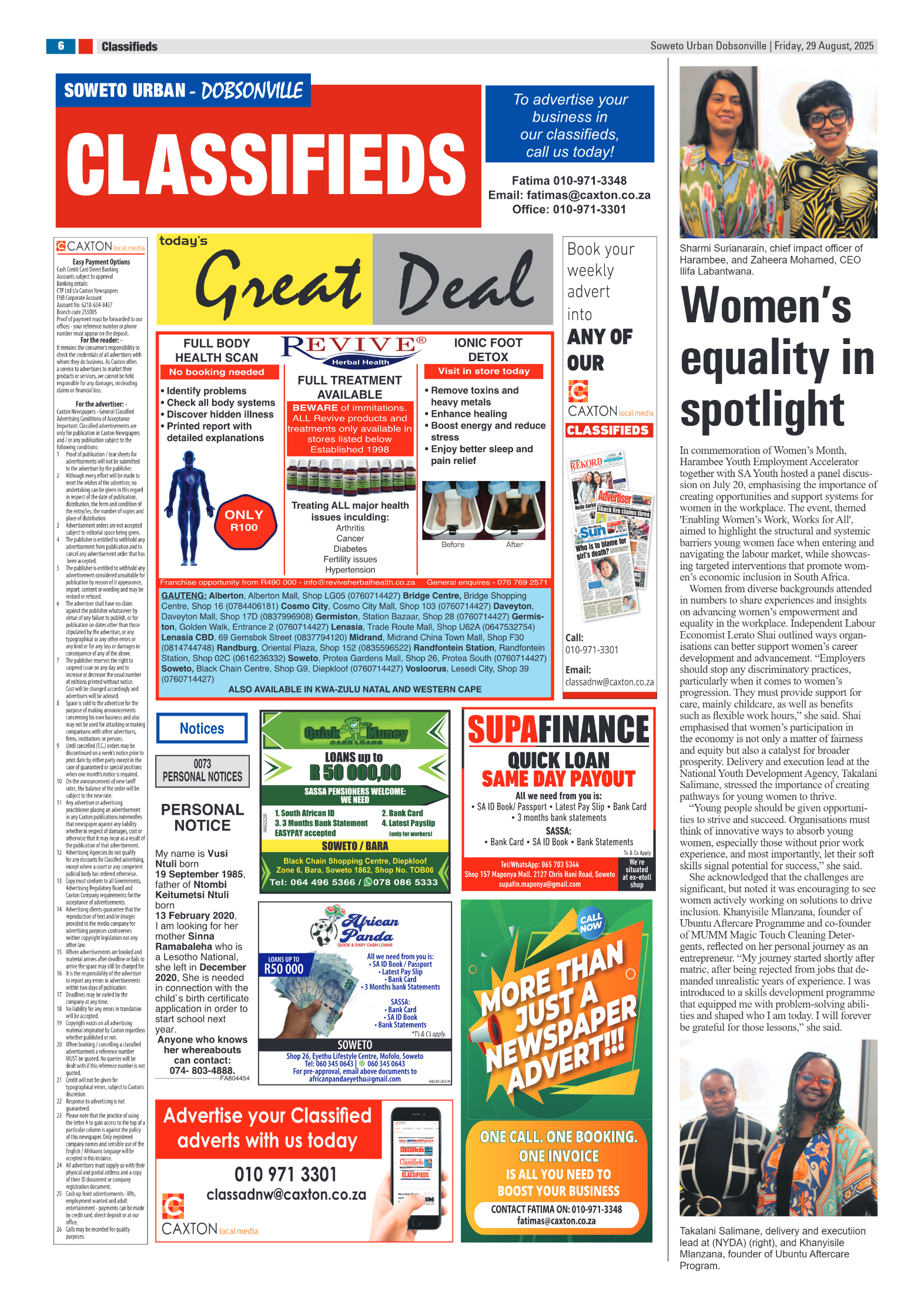 Dobsonville: 29 August 2025 page 6