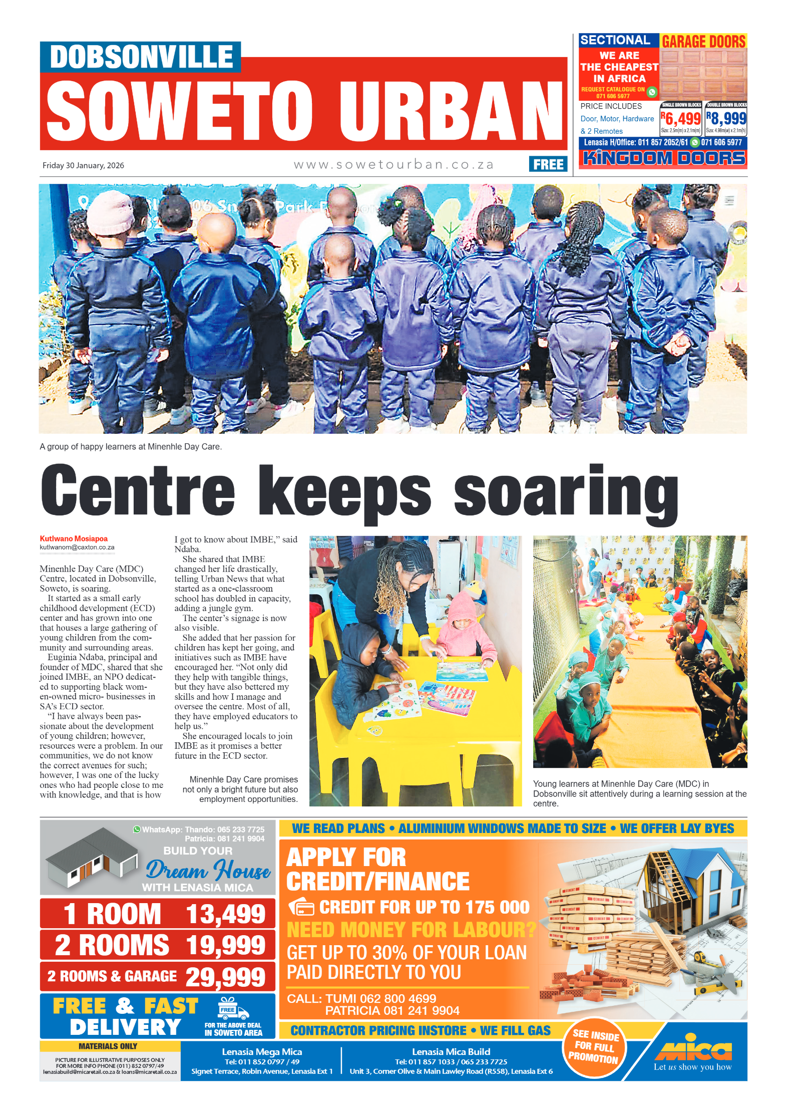 Dobsonville: 30 January 2026 page 1