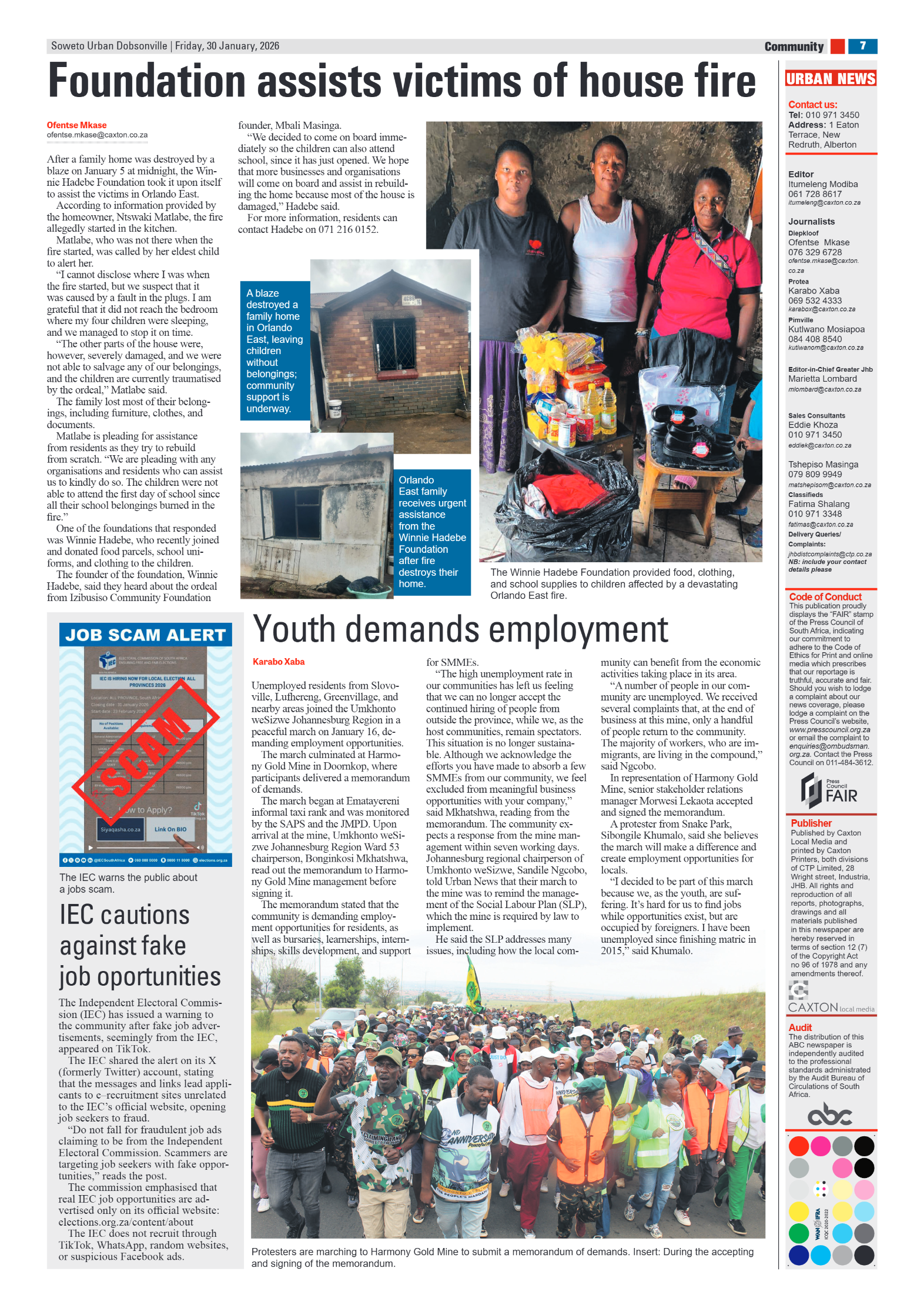 Dobsonville: 30 January 2026 page 7