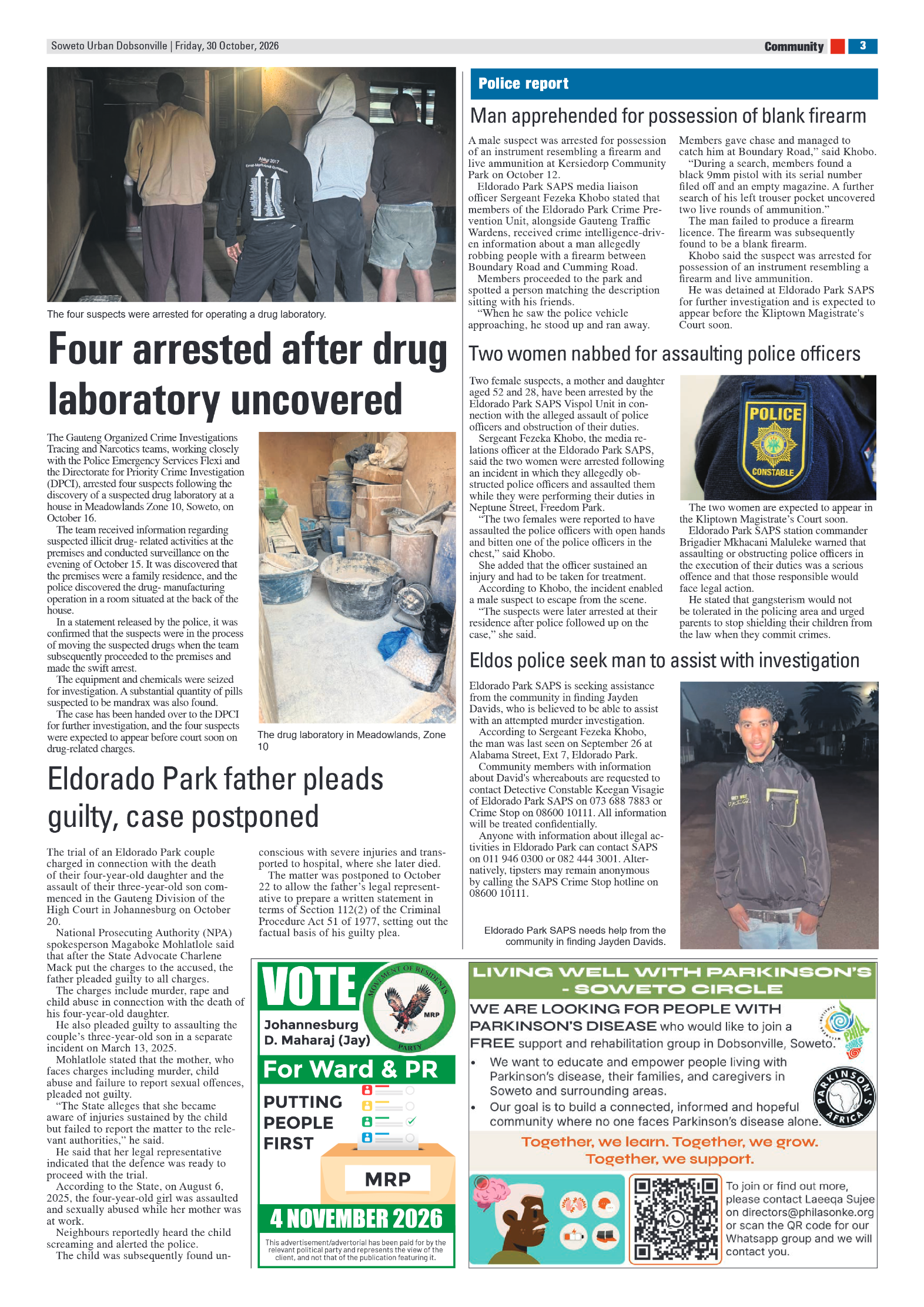Dobsonville 30 October 2026 page 3