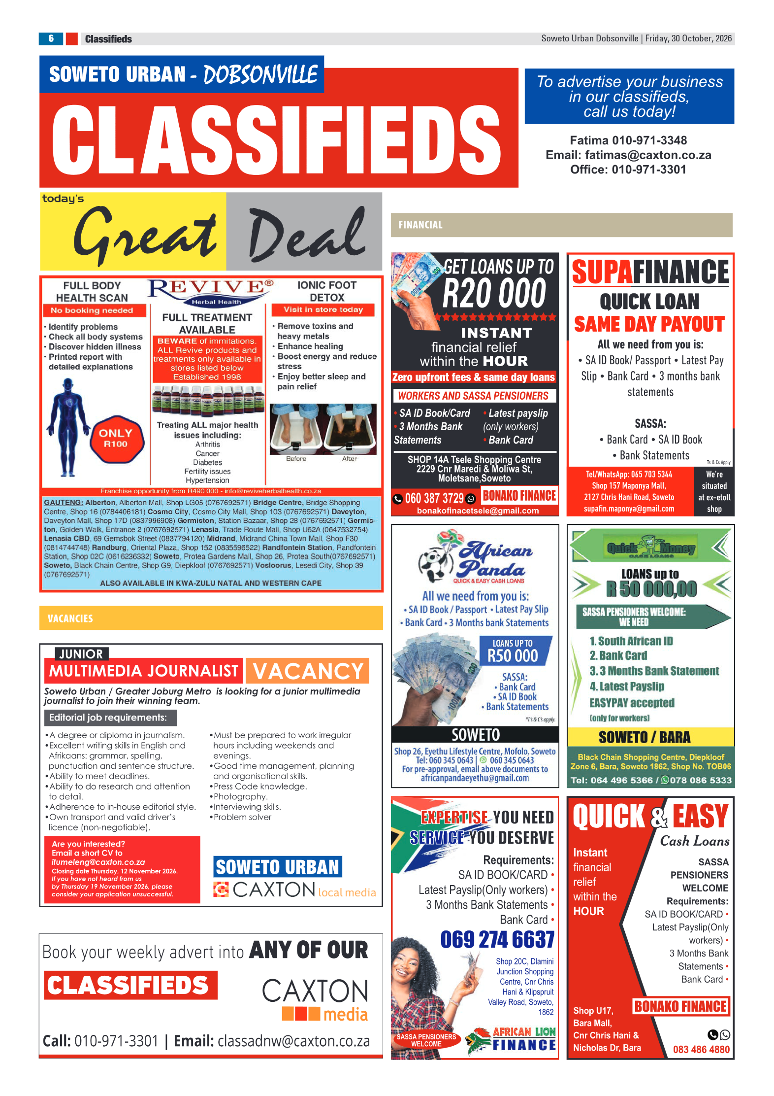 Dobsonville 30 October 2026 page 6