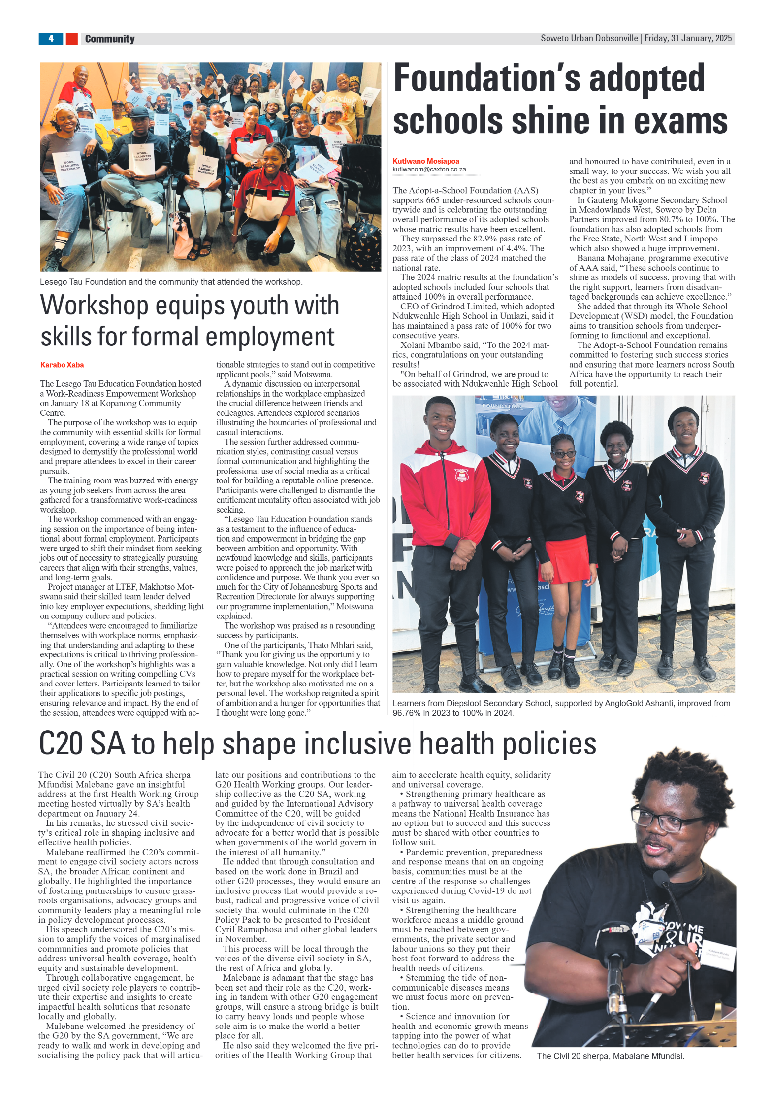 Dobsonville: 31 January 2025 page 4