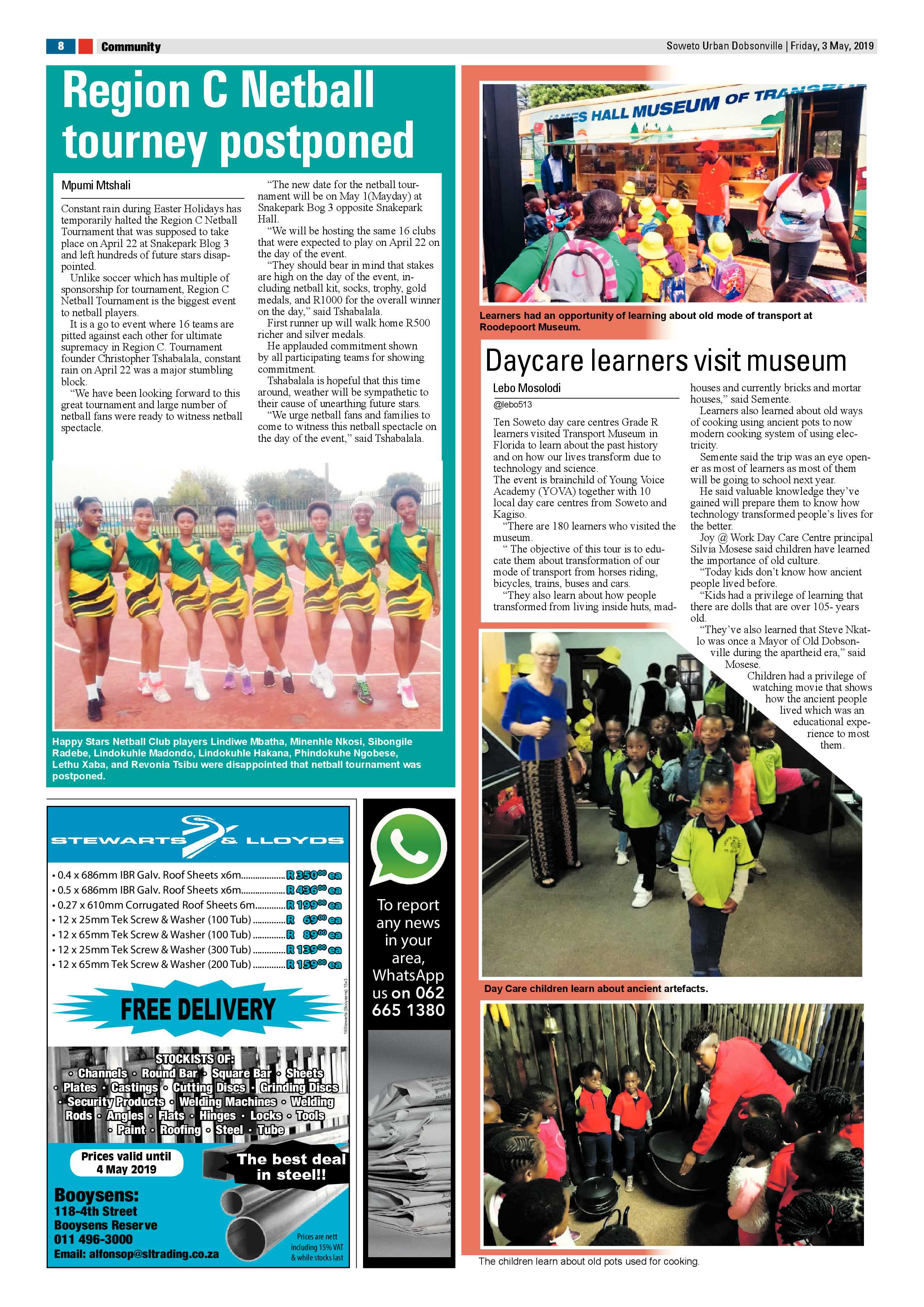 Dobsonville News – May 03, 2019 page 8