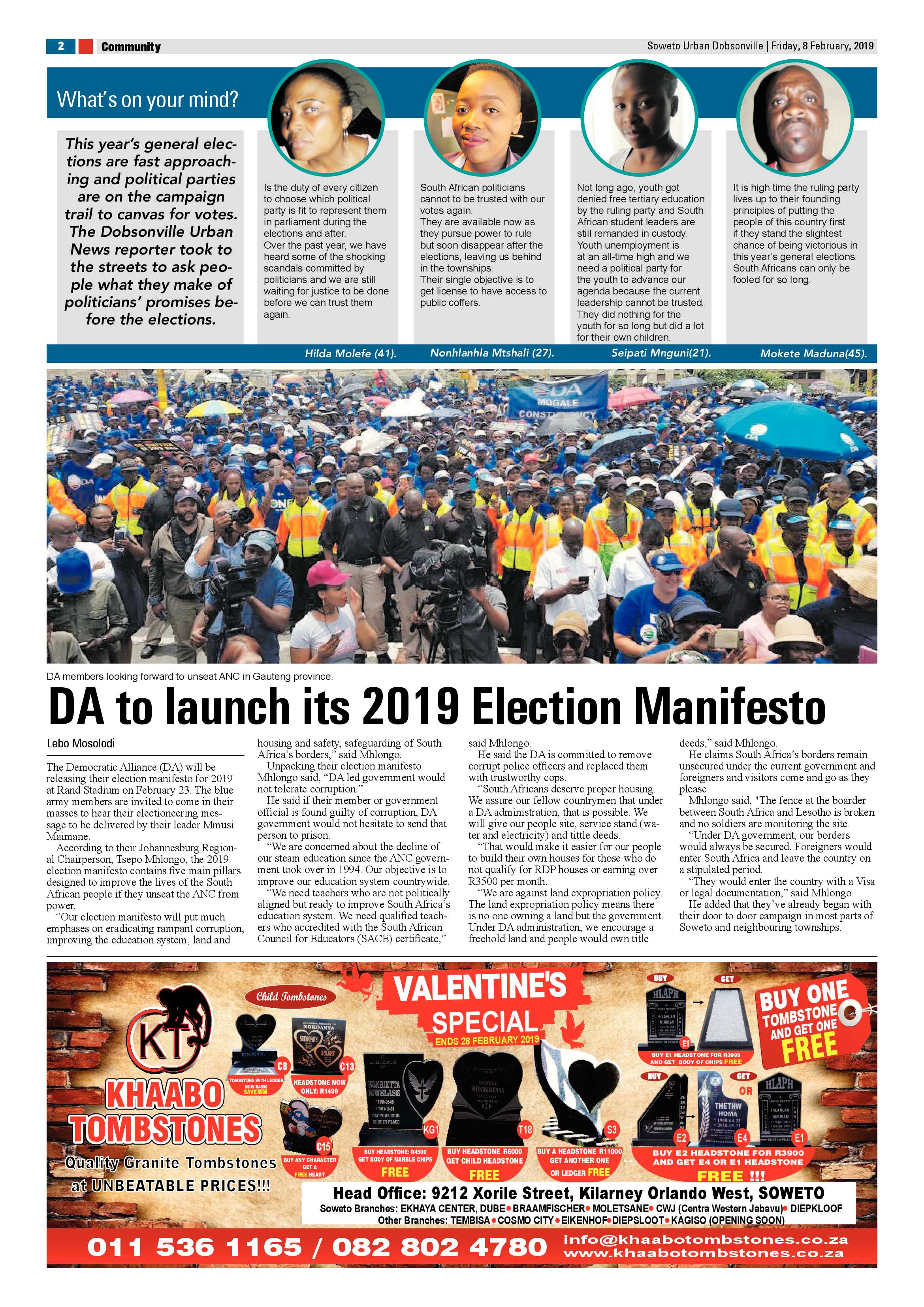 Dobsonville News – February 8, 2019 page 2