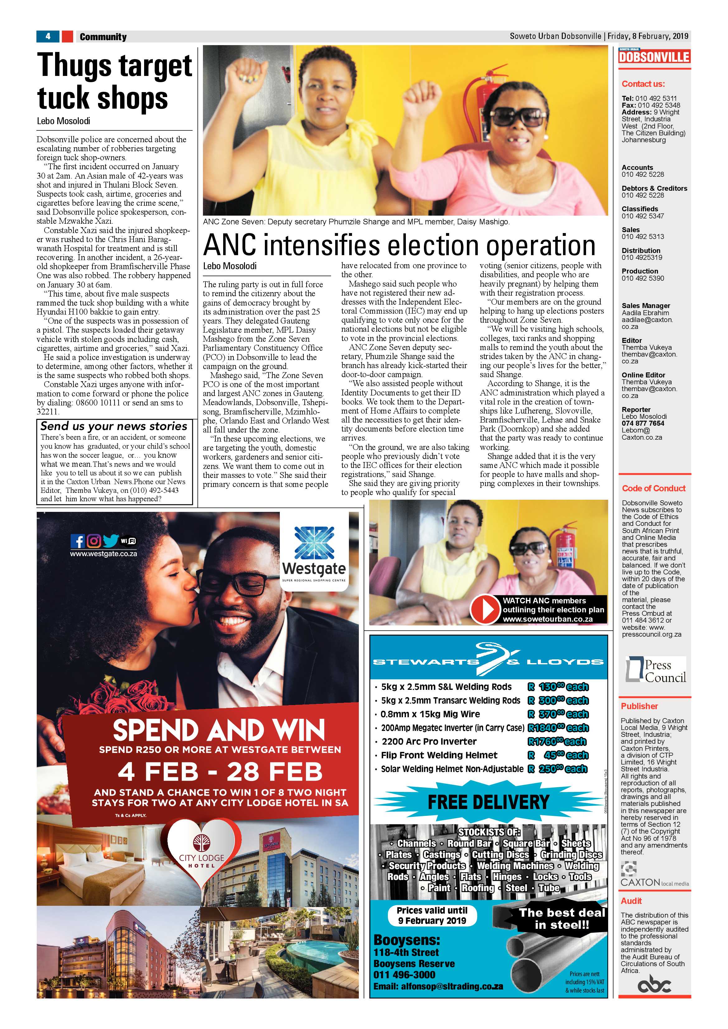 Dobsonville News – February 8, 2019 page 4