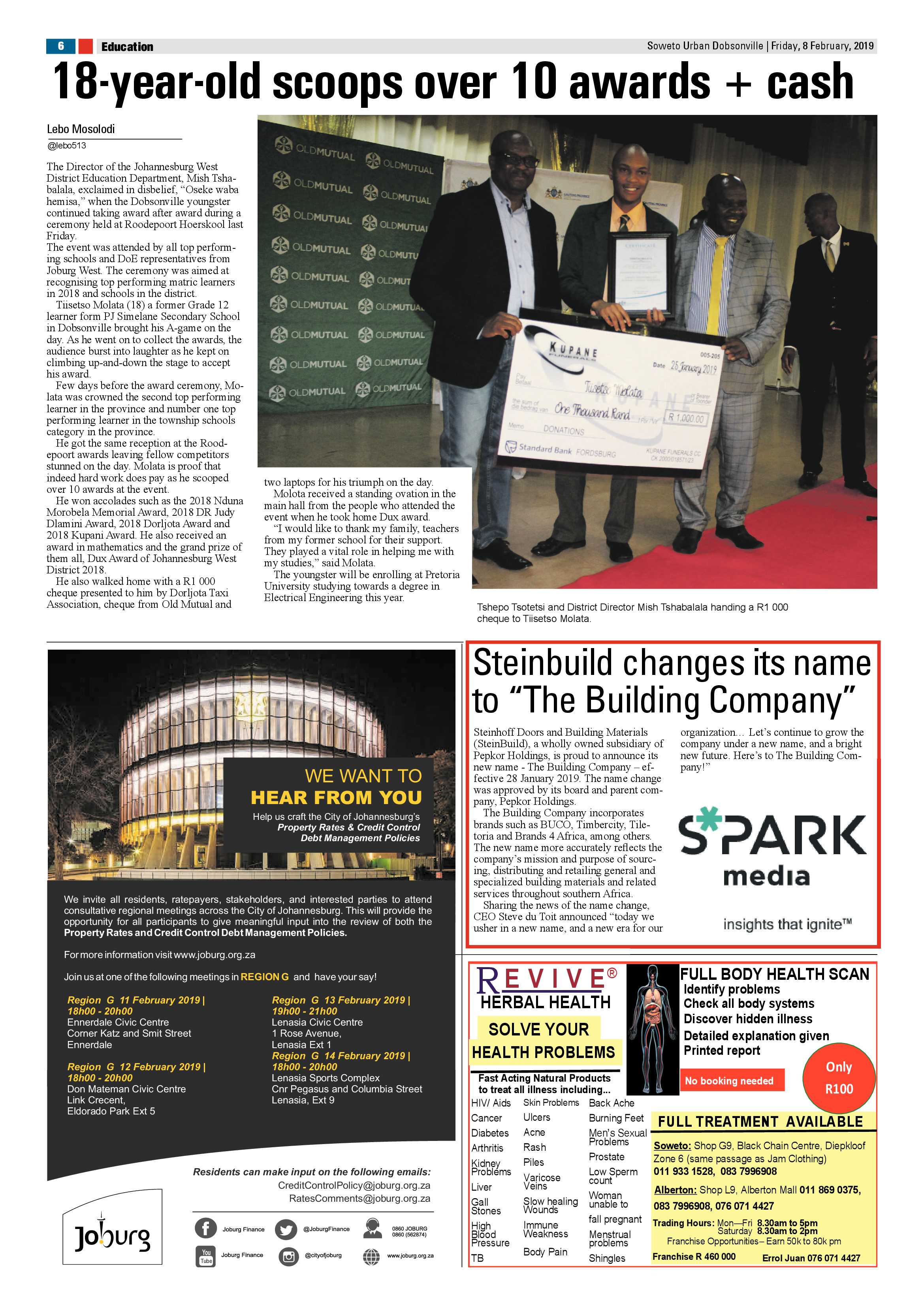 Dobsonville News – February 8, 2019 page 6
