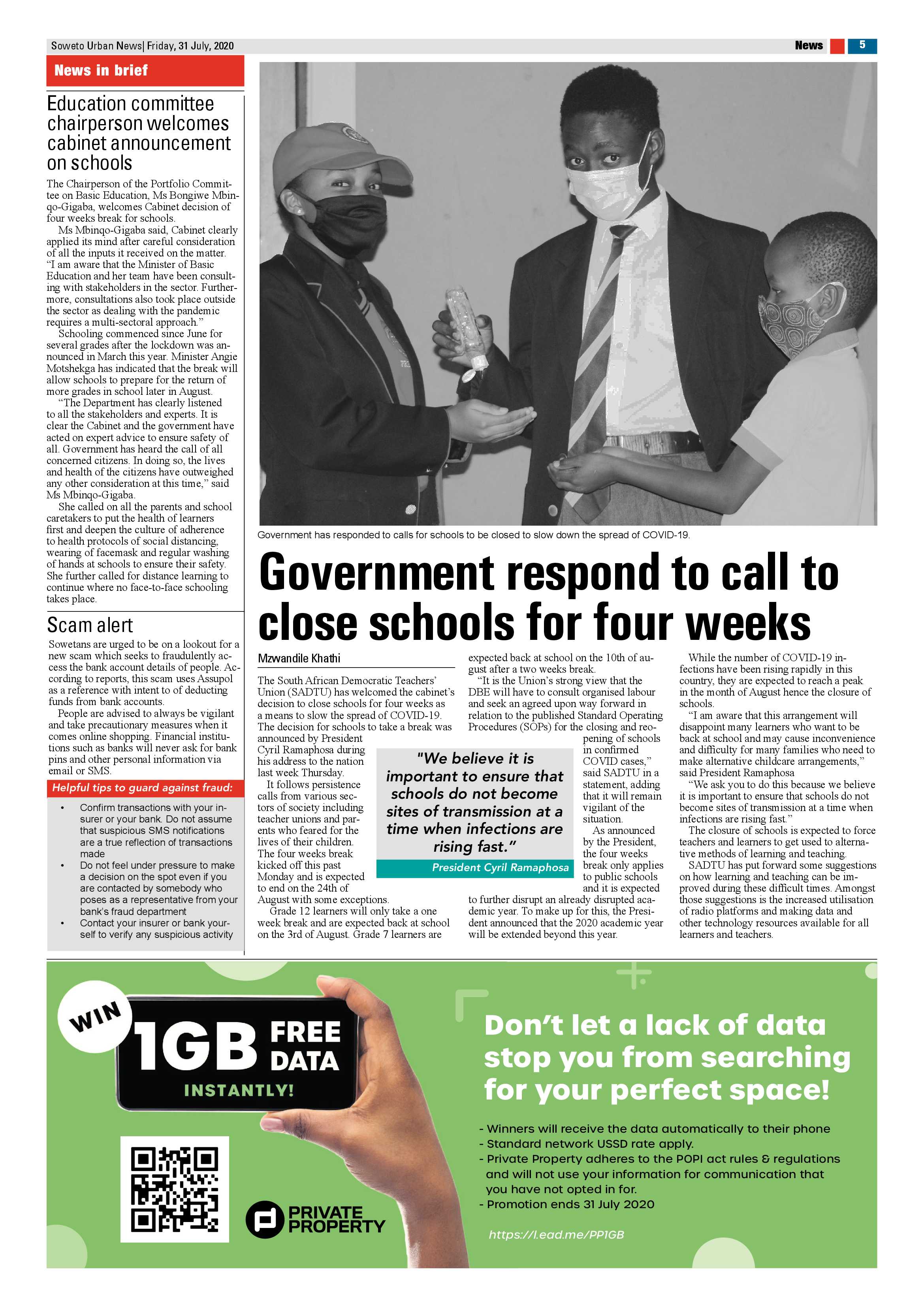Eldos, August  7, 2020 page 5