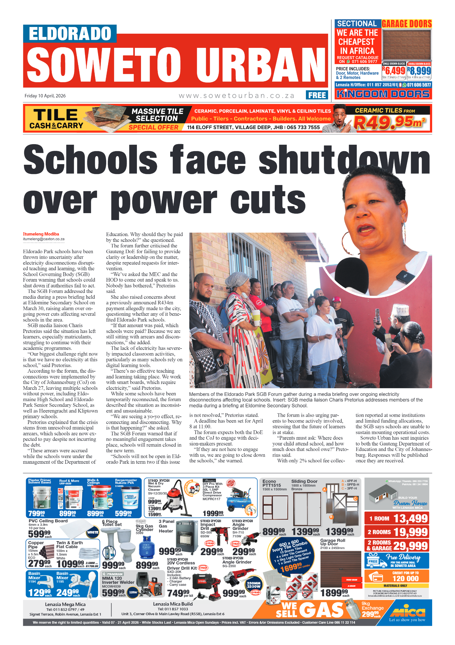 Eldorado: 10 April 2026 page 1