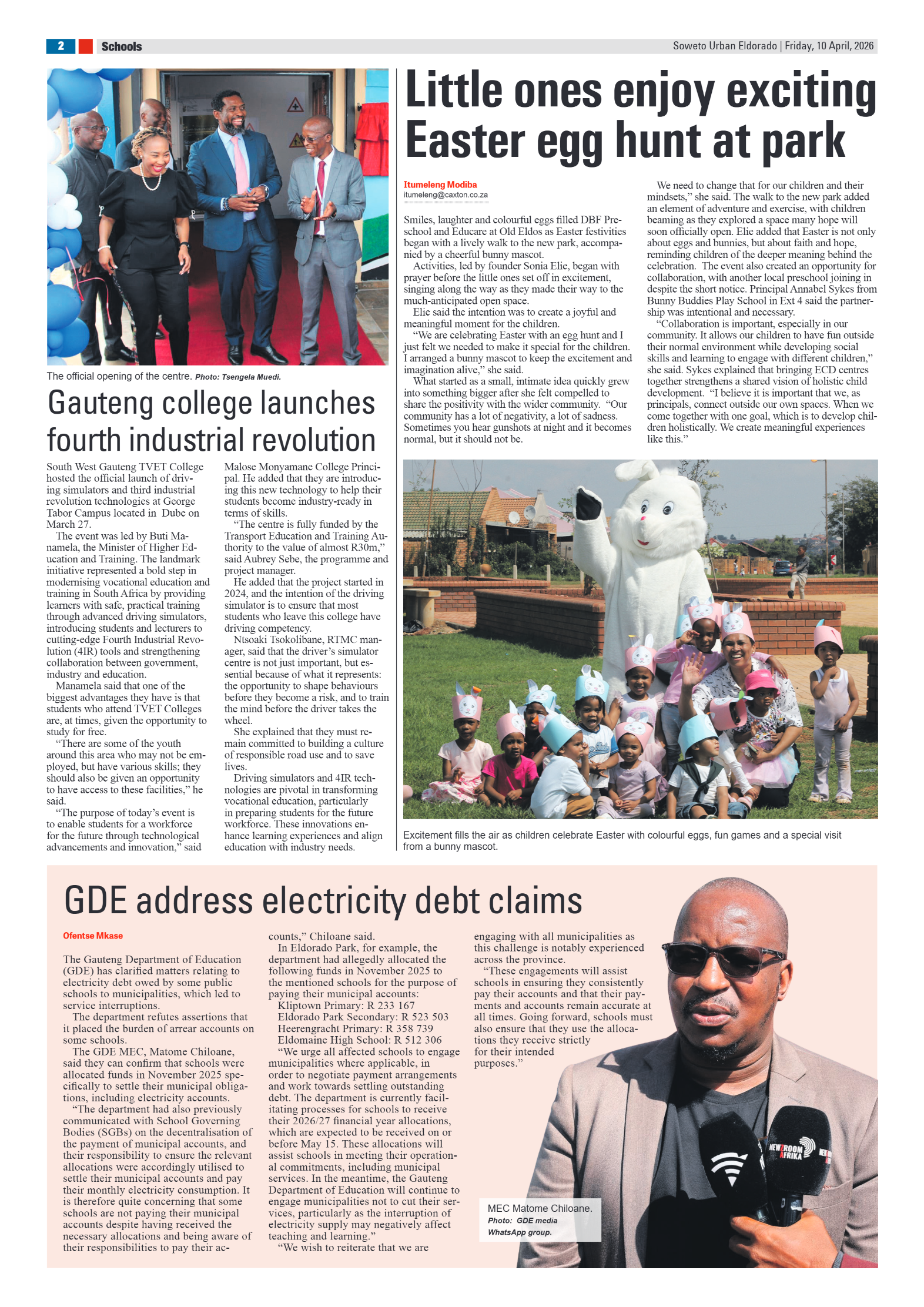 Eldorado: 10 April 2026 page 2