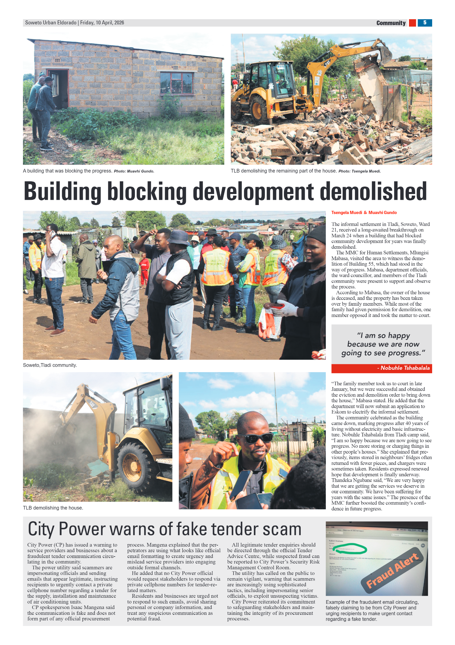 Eldorado: 10 April 2026 page 5