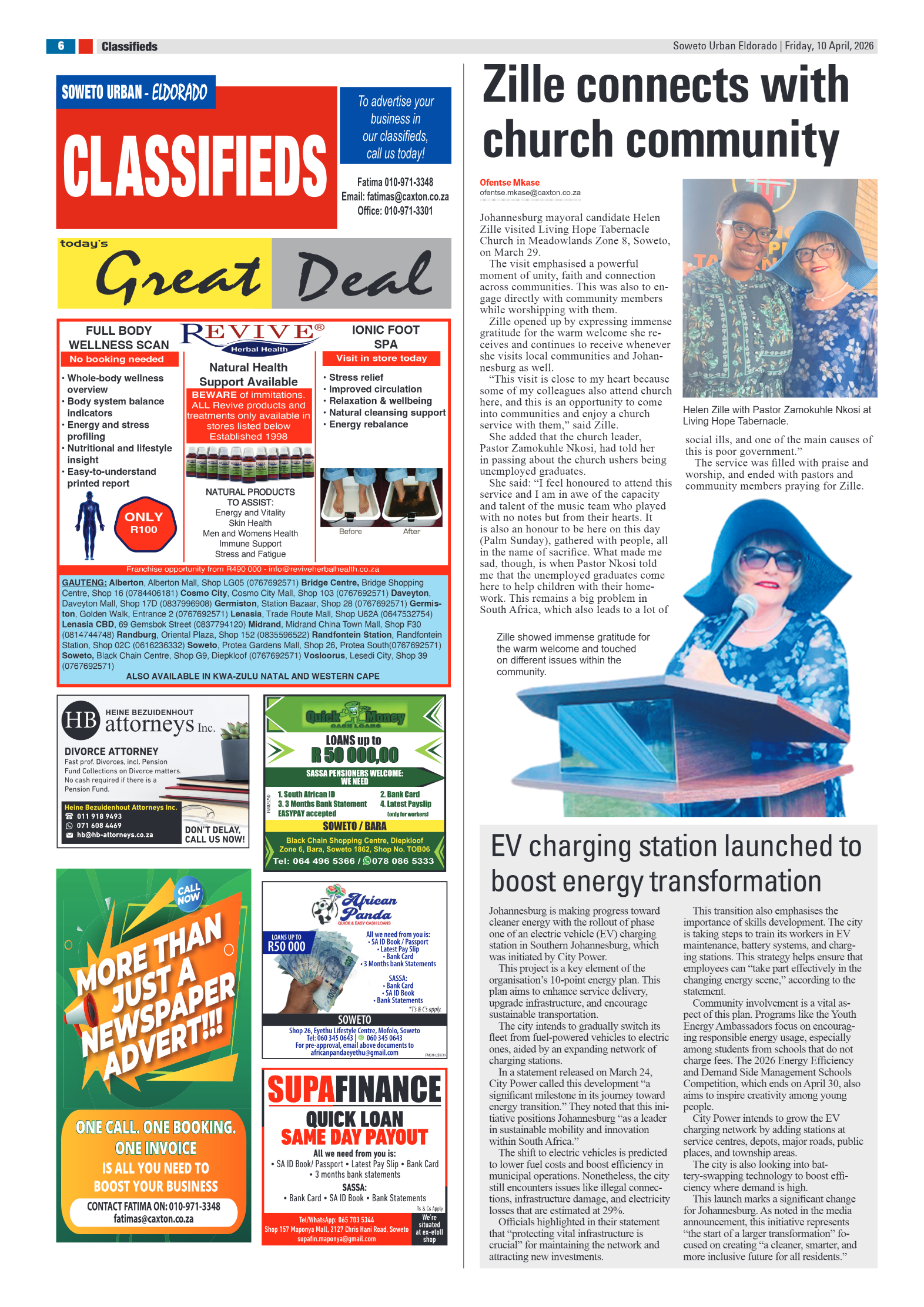 Eldorado: 10 April 2026 page 6