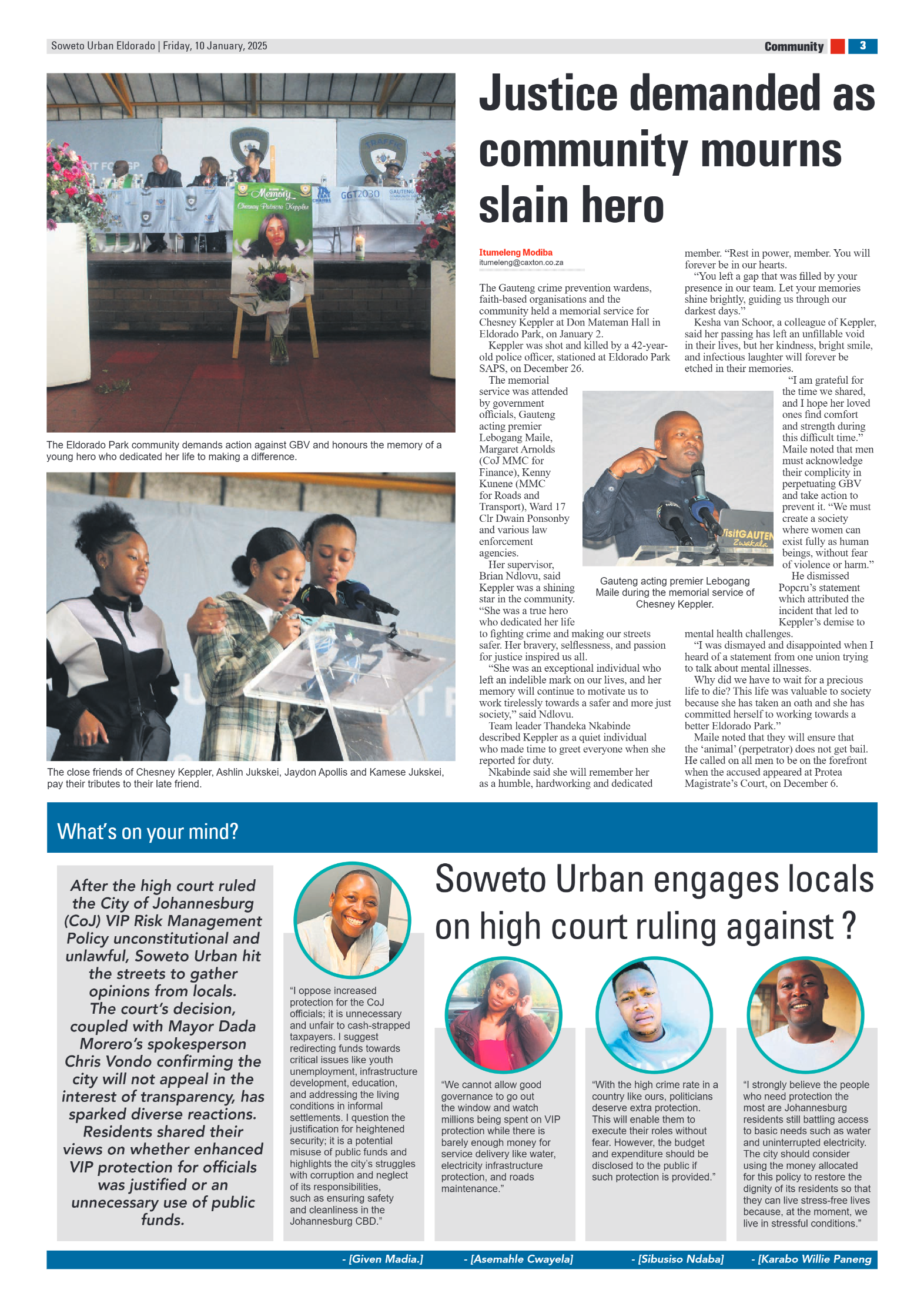 Eldorado: 10 January 2025 page 3