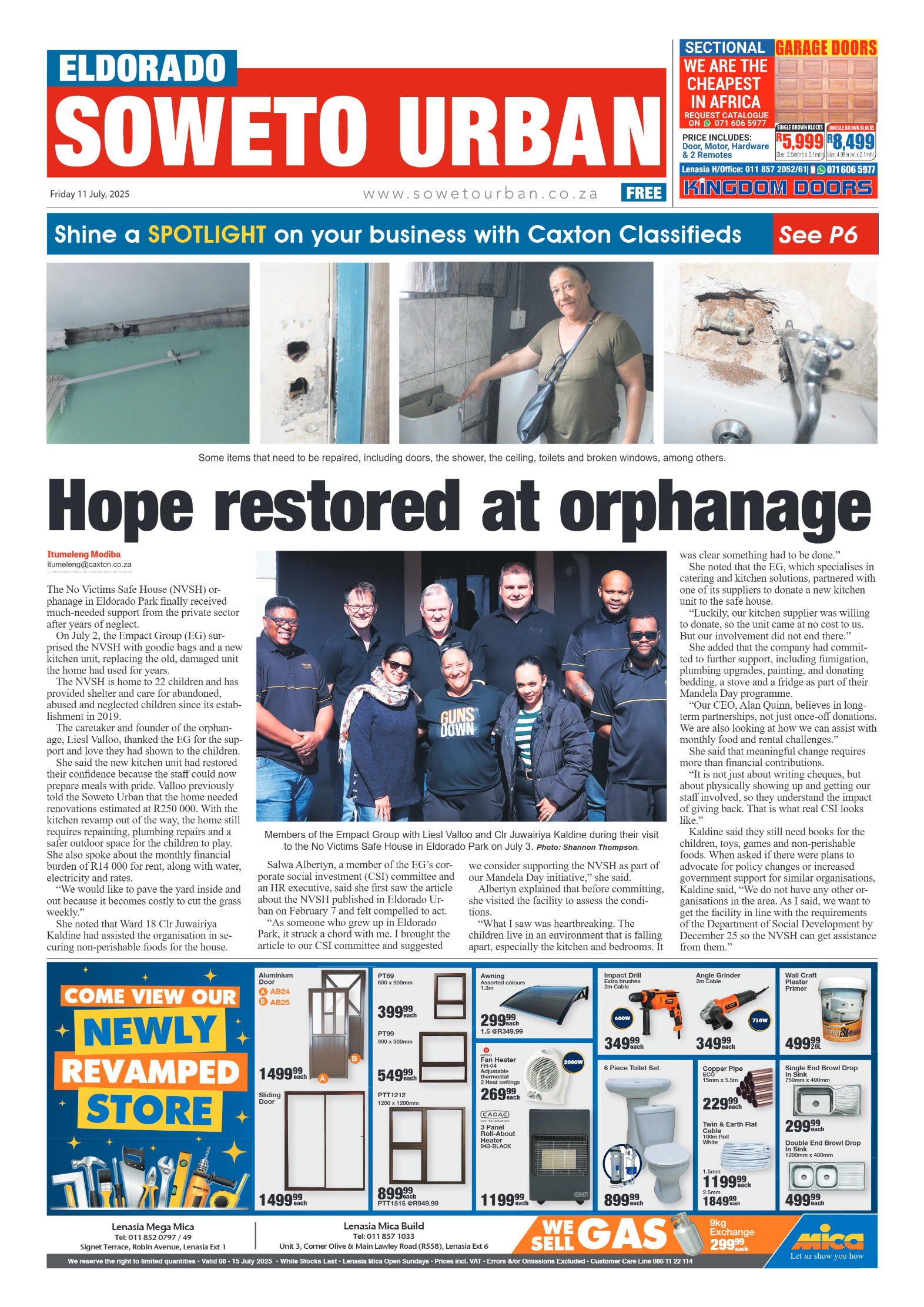 Eldorado: 11 July 2025 page 1