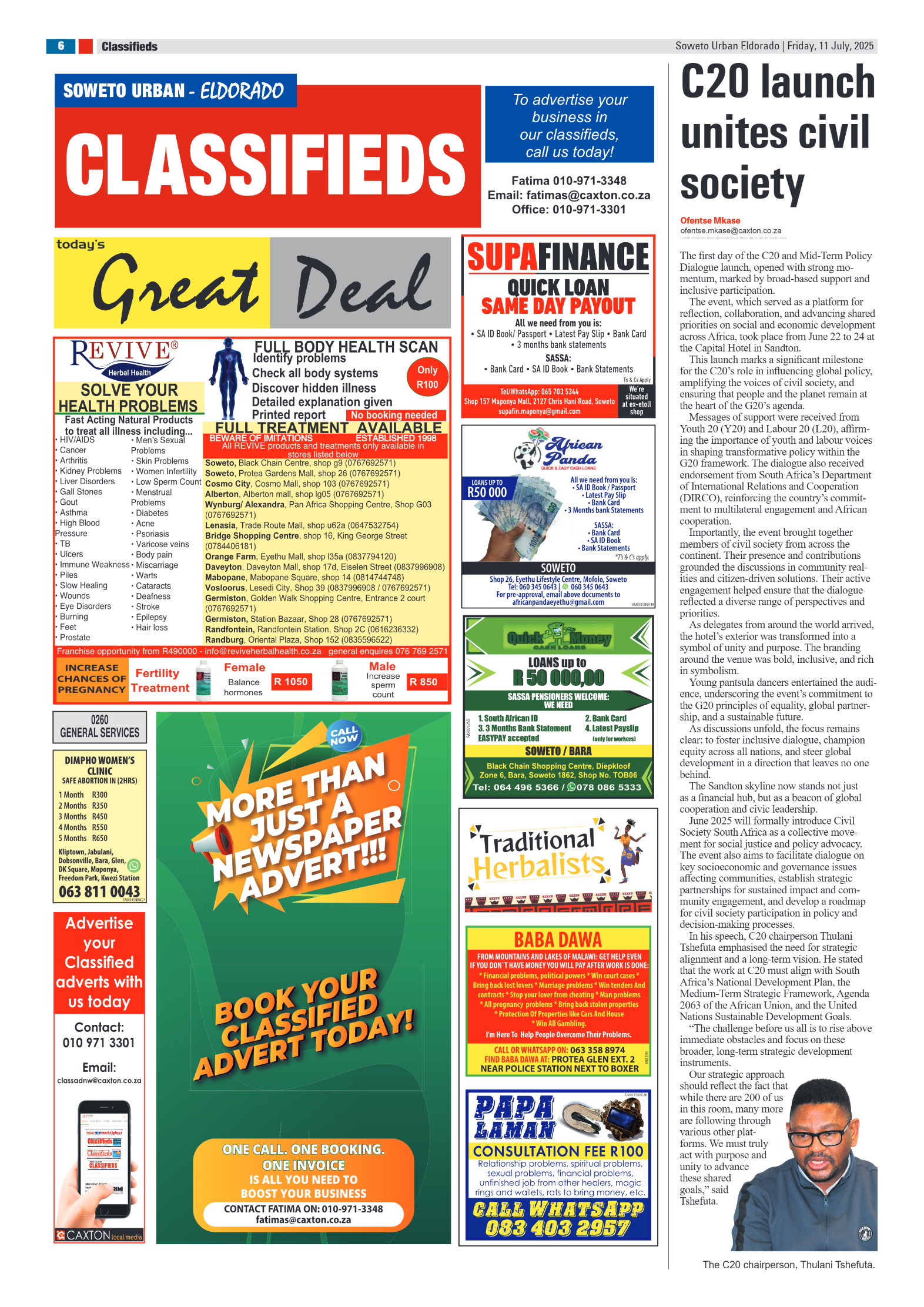 Eldorado: 11 July 2025 page 6