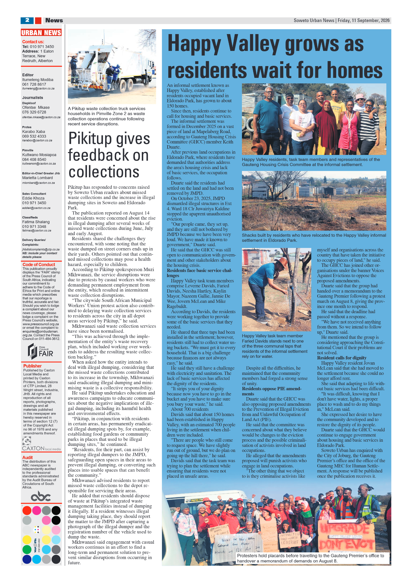 Eldorado 11 September 2026 page 2