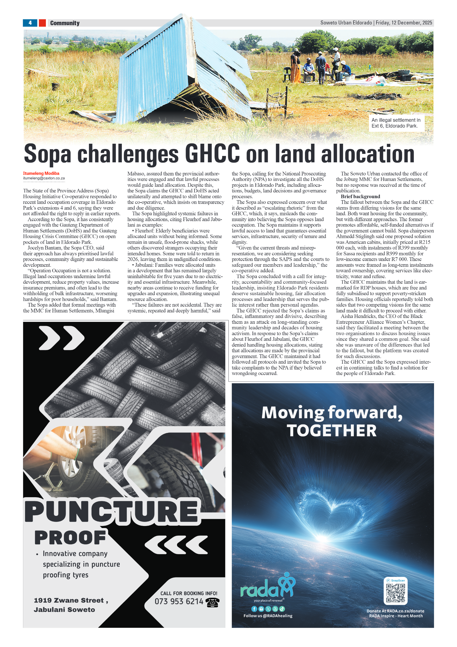 Eldorado: 12 December 2025 page 4