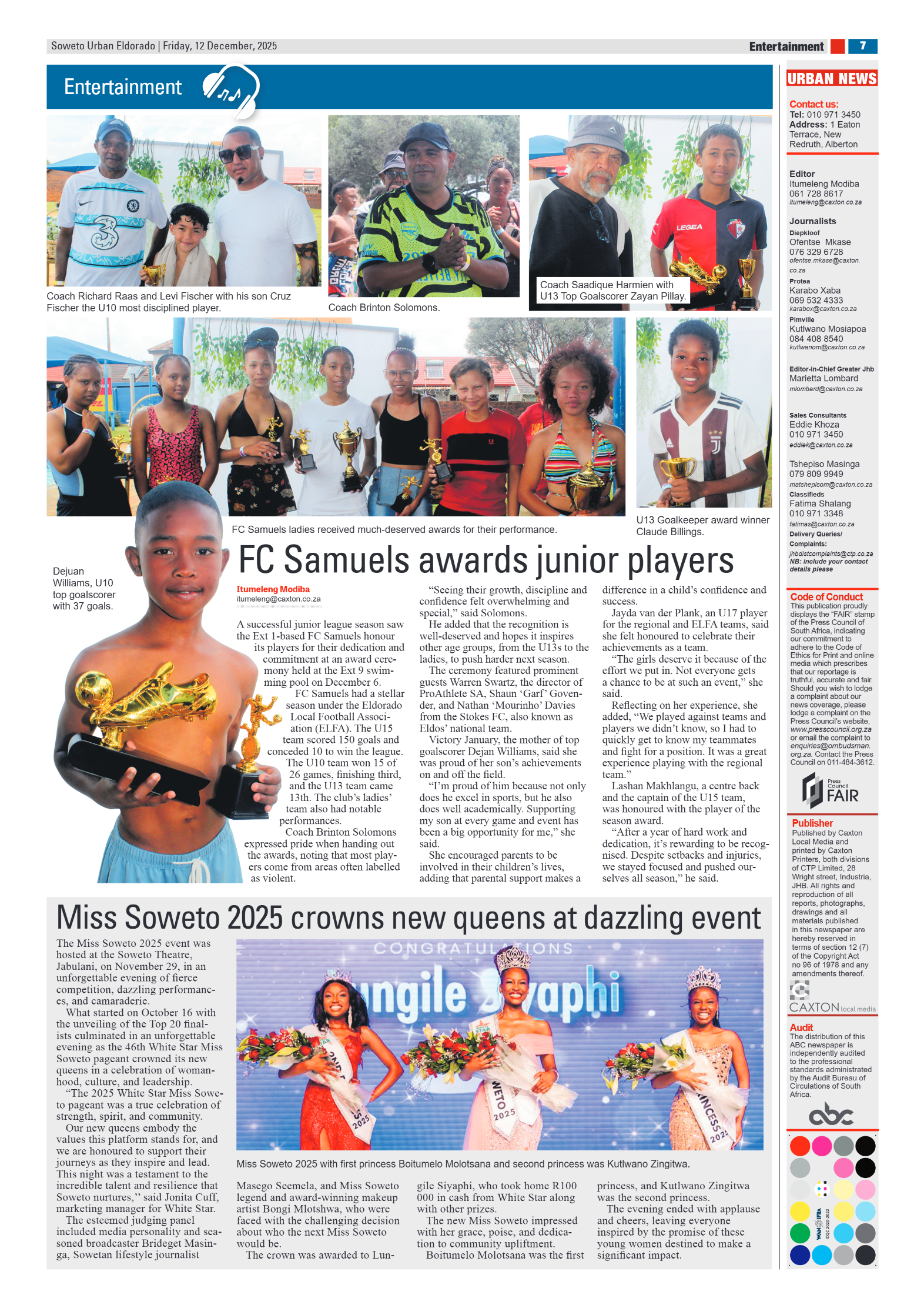 Eldorado: 12 December 2025 page 7