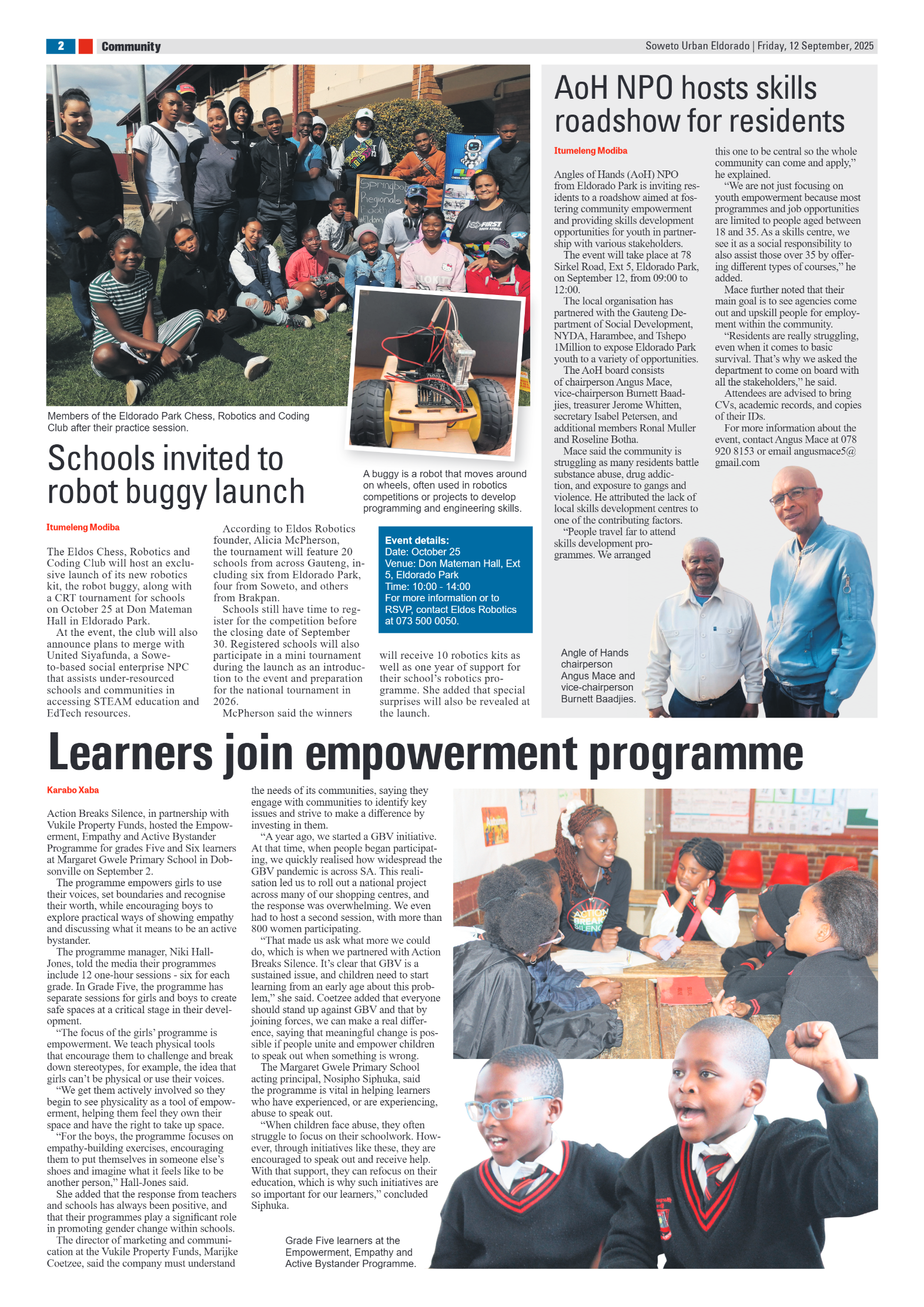 Eldorado: 12 September 2025 page 2