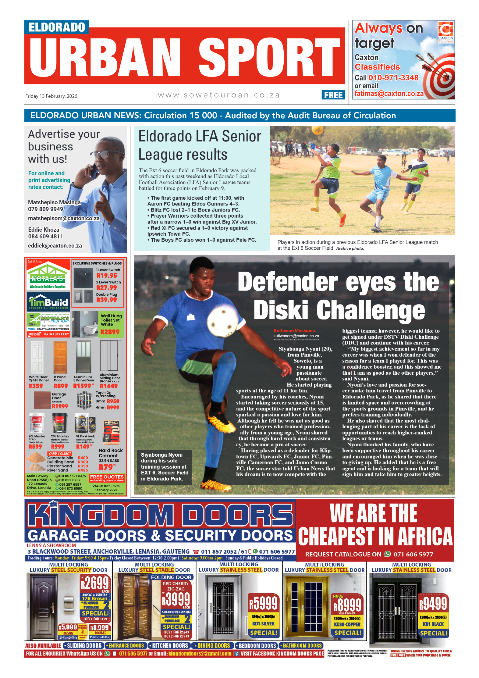 Eldorado: 13 February 2026 page 8