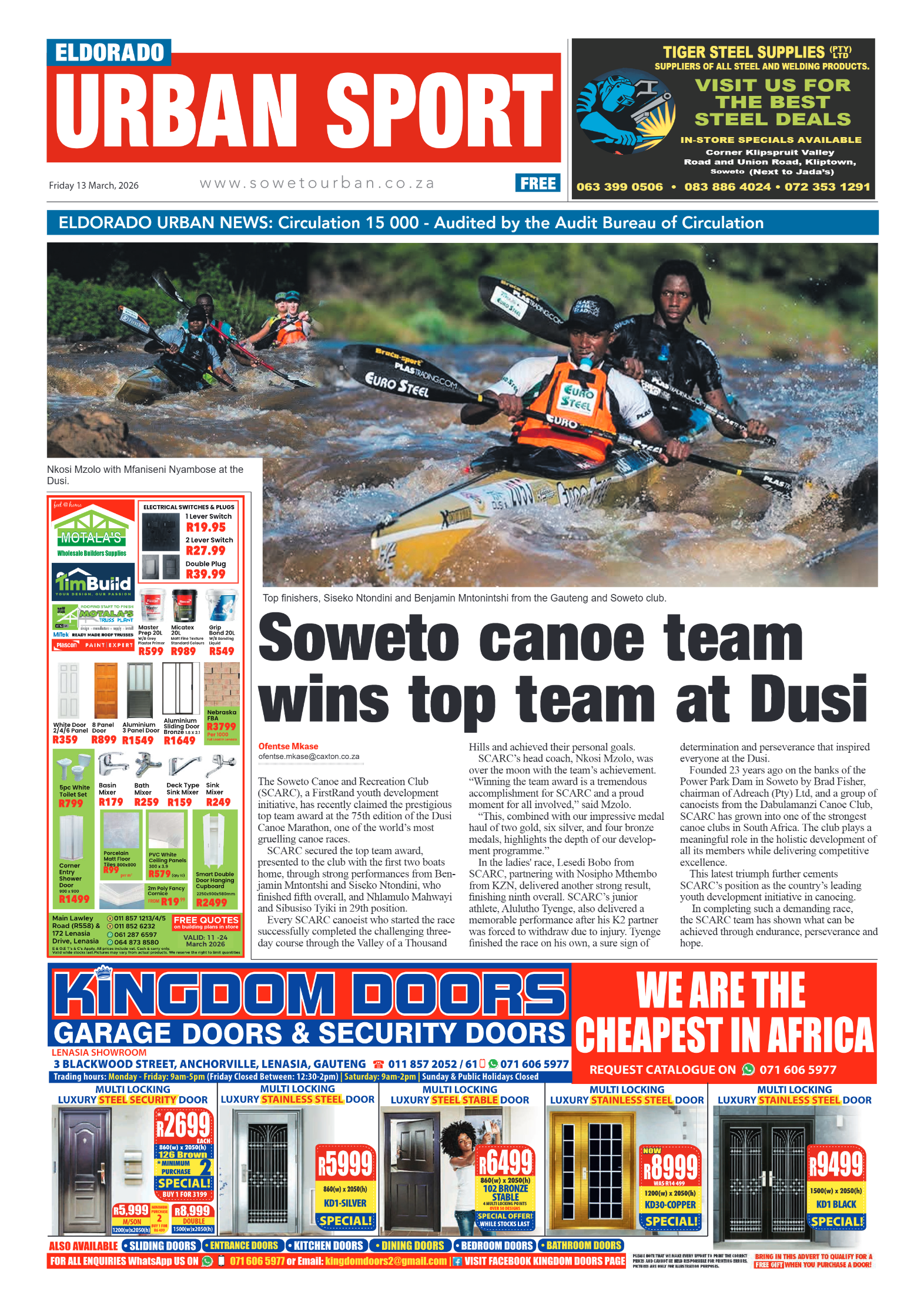 Eldorado: 13 March 2026 page 8