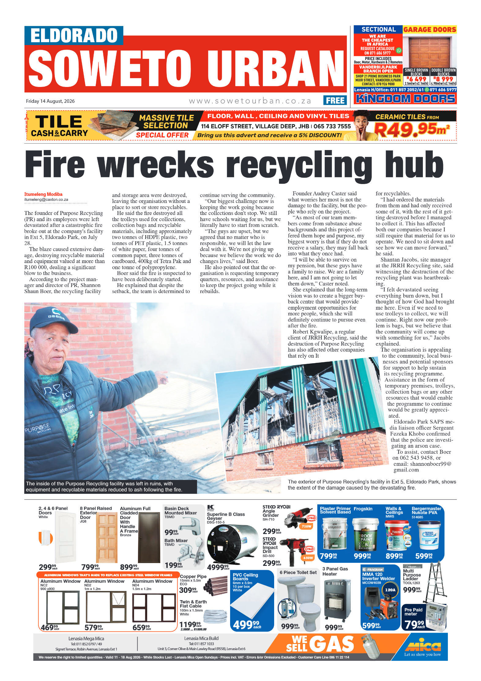 Eldorado 14 August 2026 page 1