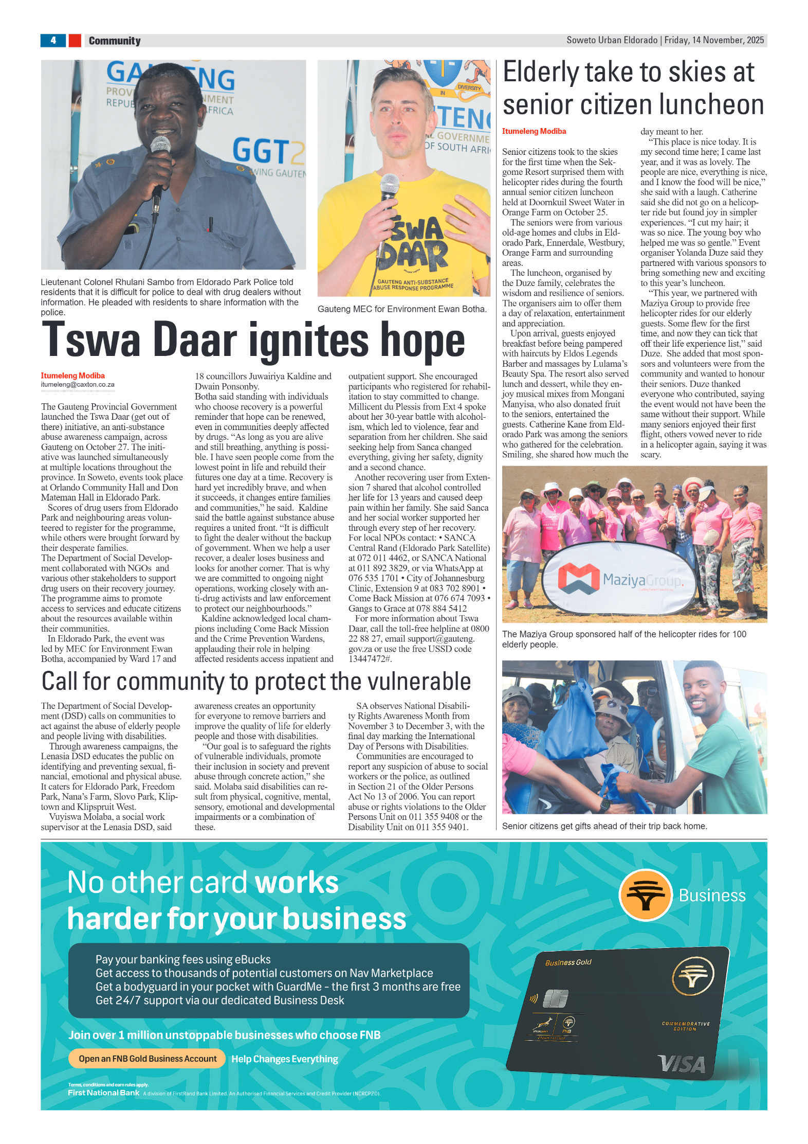 Eldorado: 14 November 2025 page 4