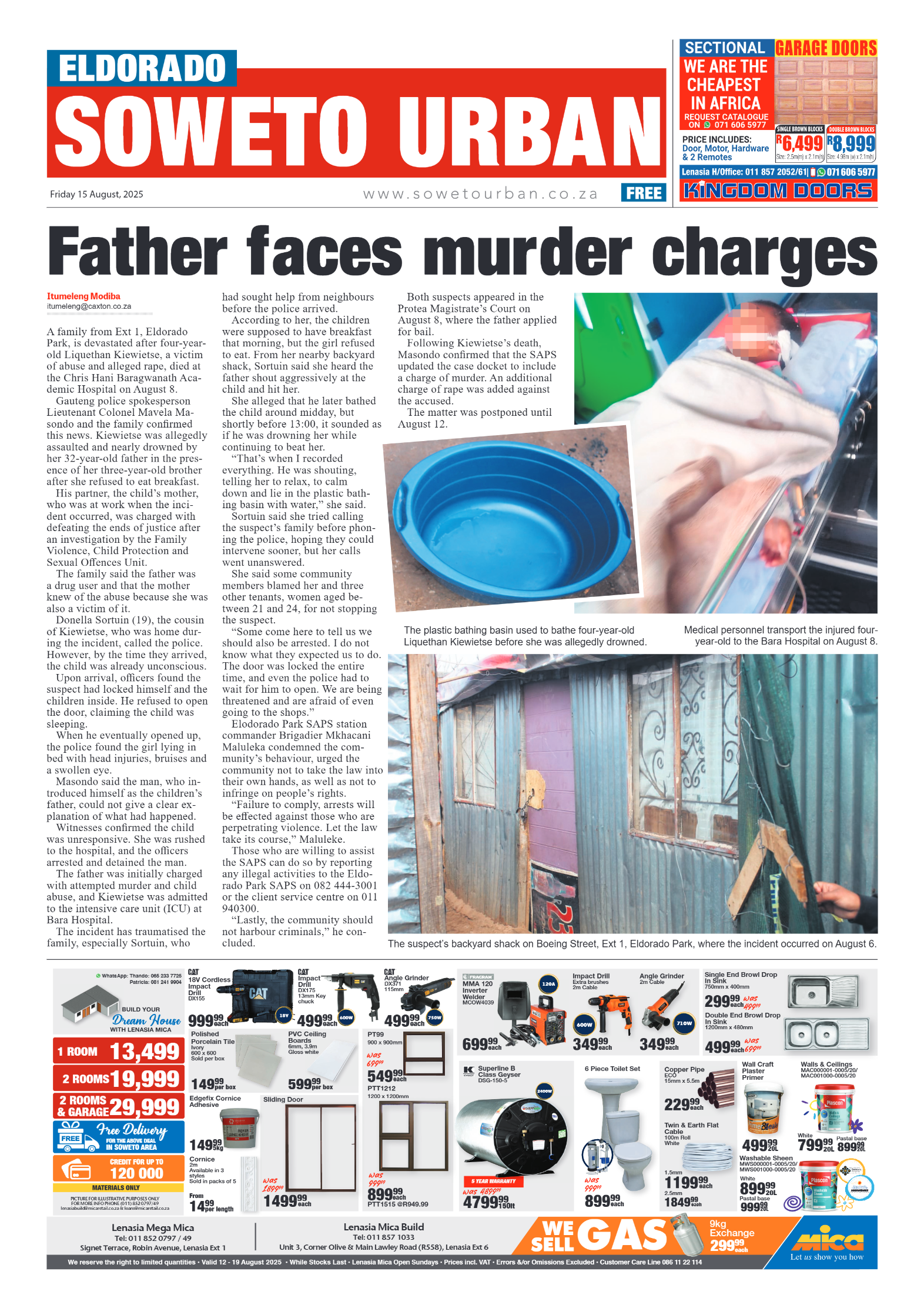 Eldorado: 15 August 2025 page 1