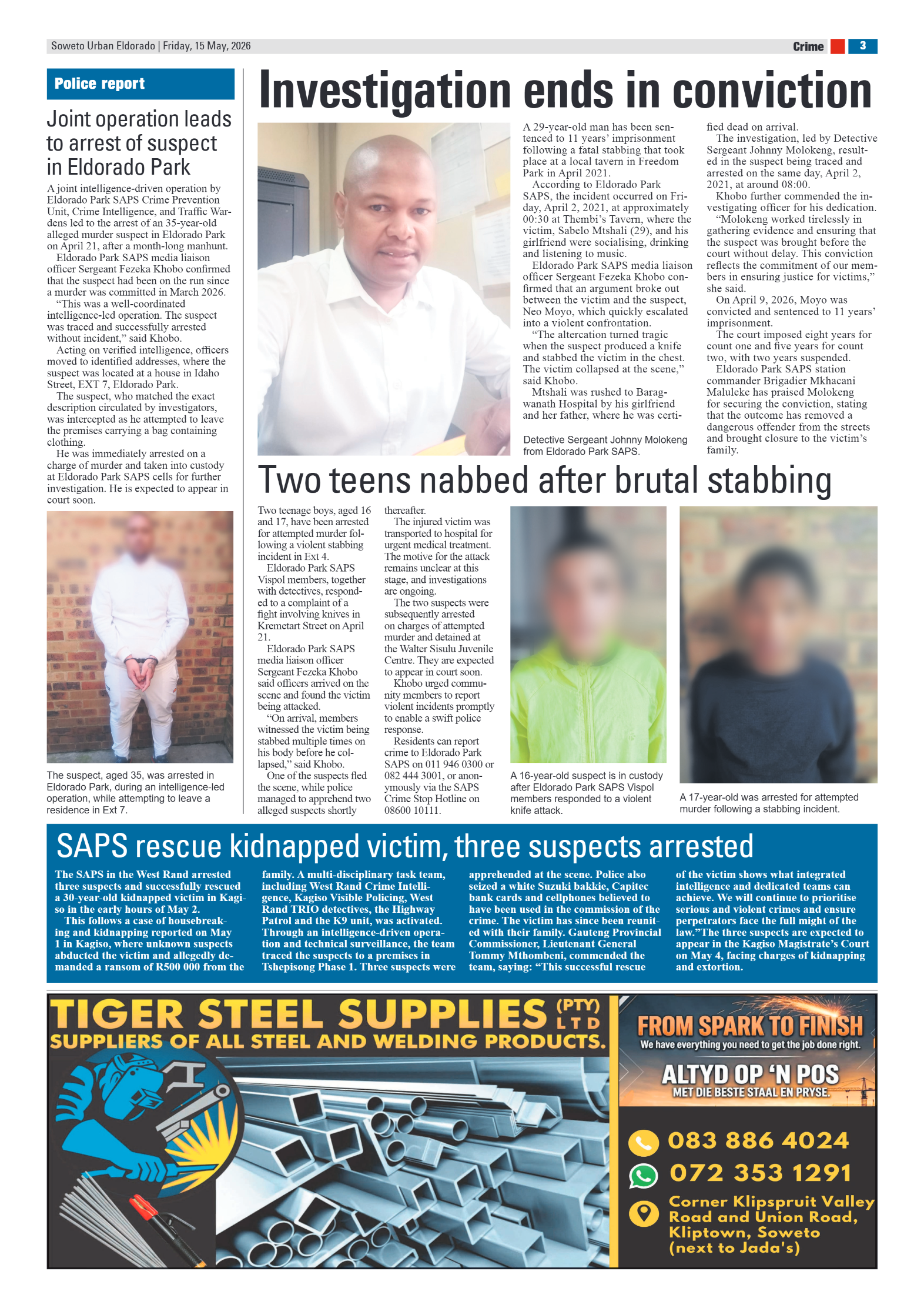 Eldorado: 15 May 2026 page 3